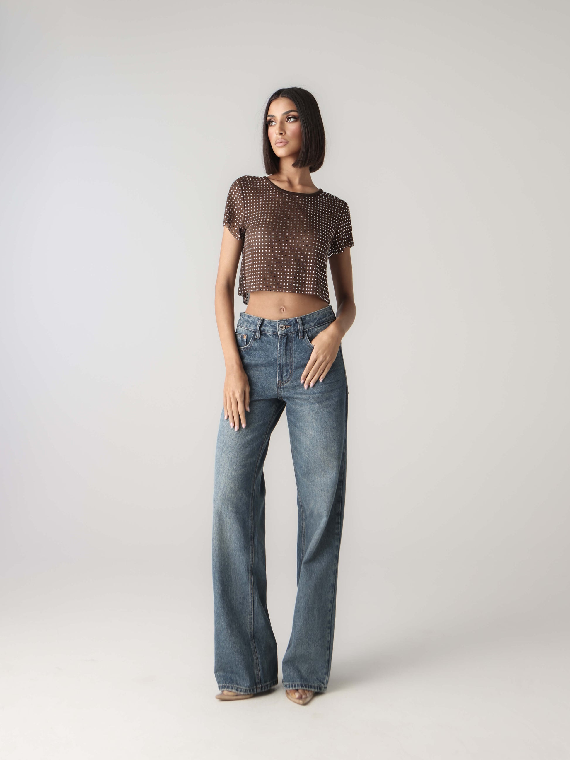 NIGHT OF ELEGANCE CROP TOP