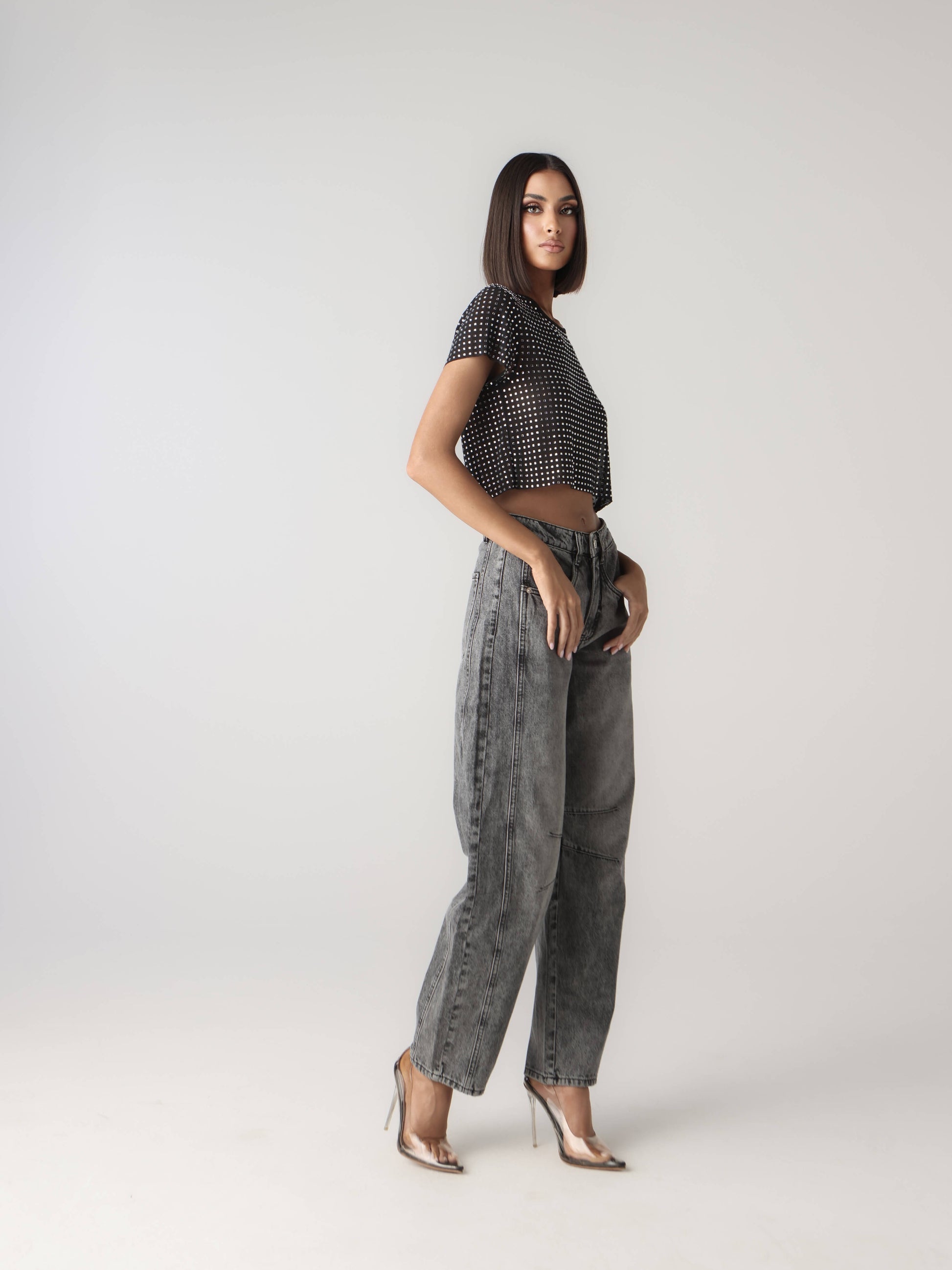 NIGHT OF ELEGANCE CROP TOP