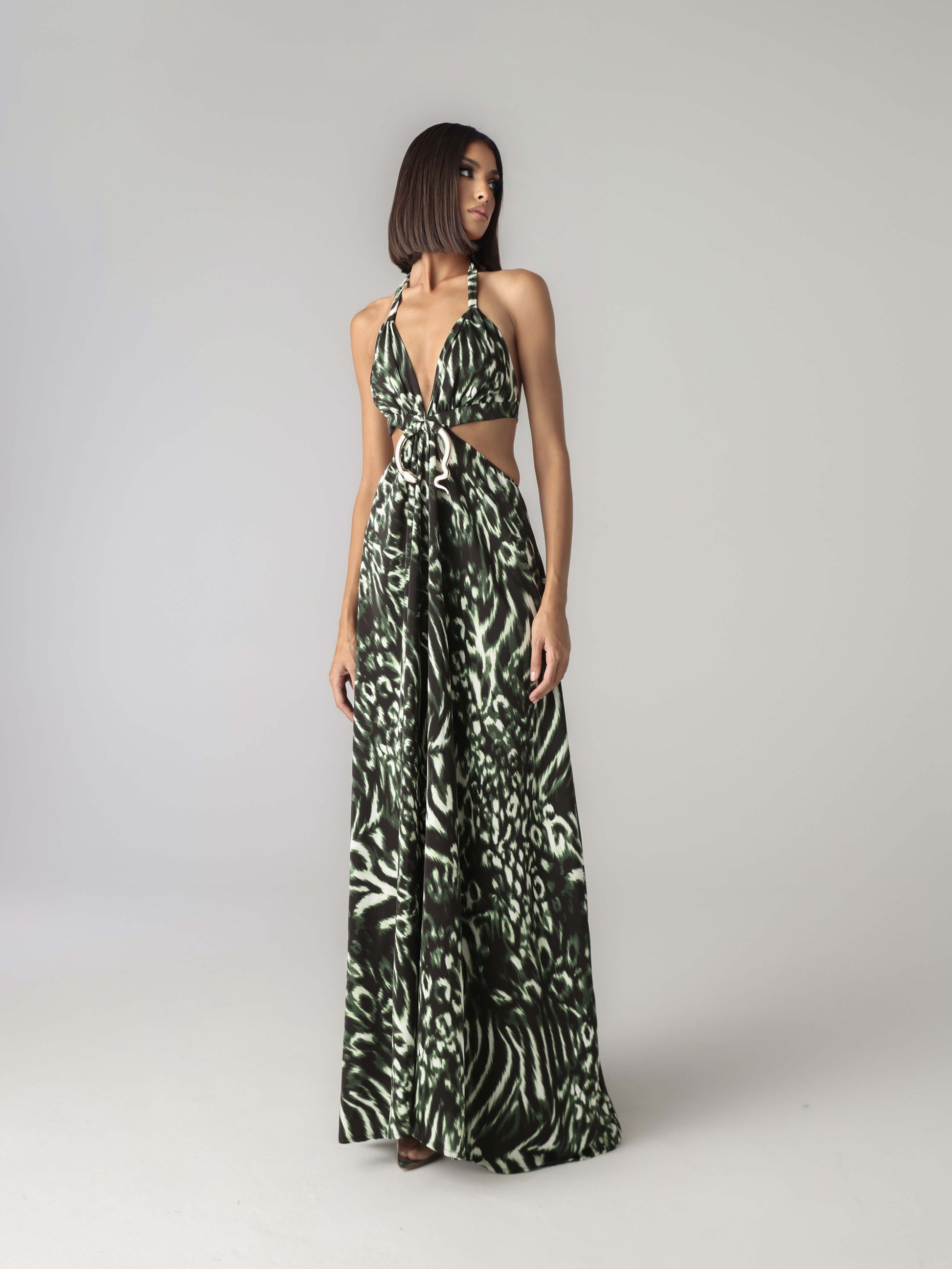SNAKE MAXI DRESS