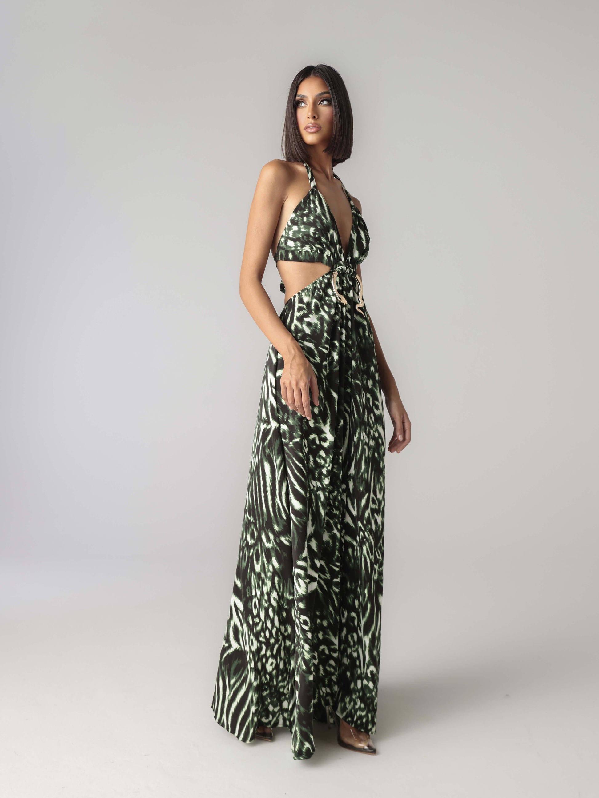 SNAKE MAXI DRESS