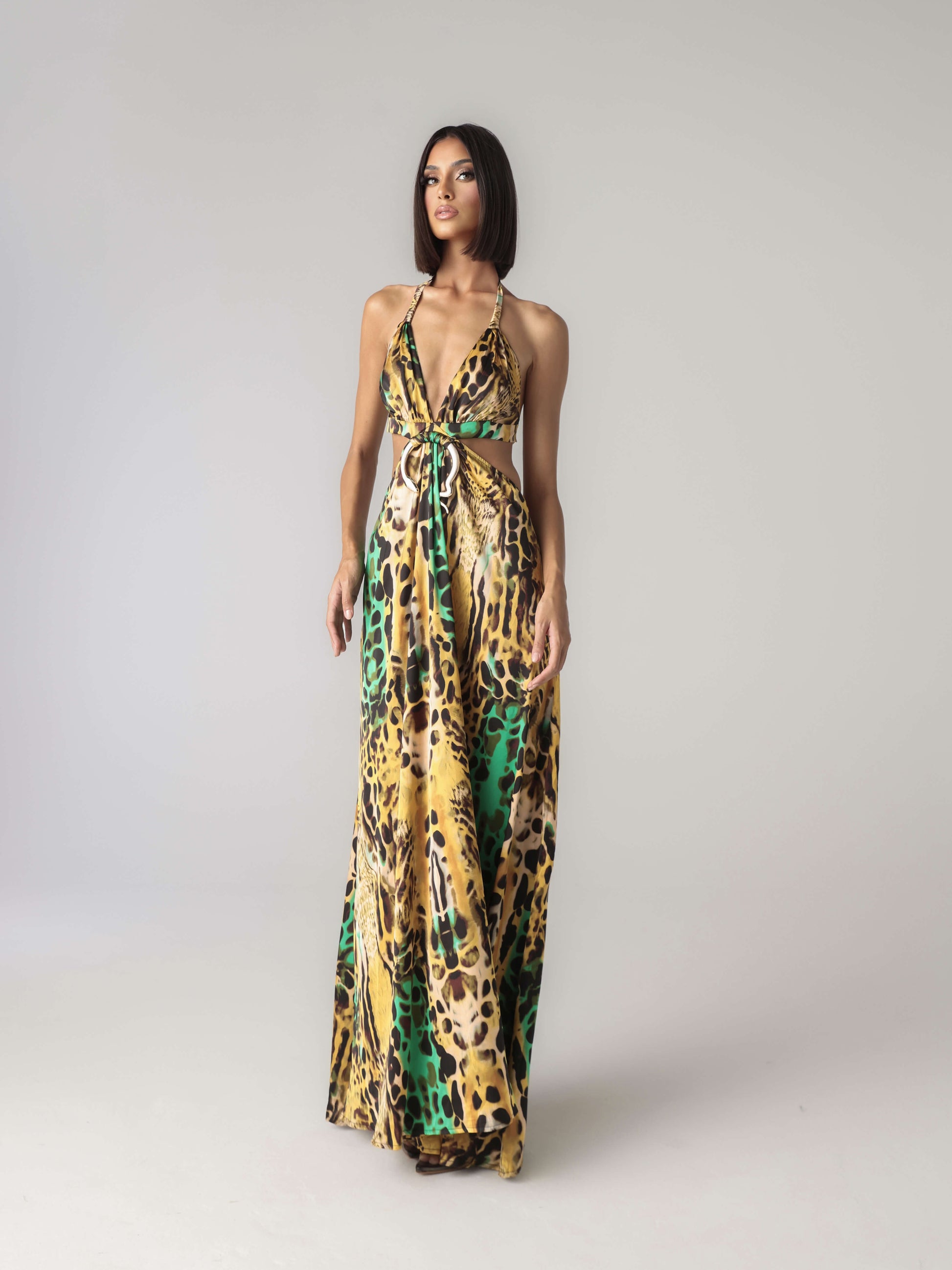 SNAKE MAXI DRESS