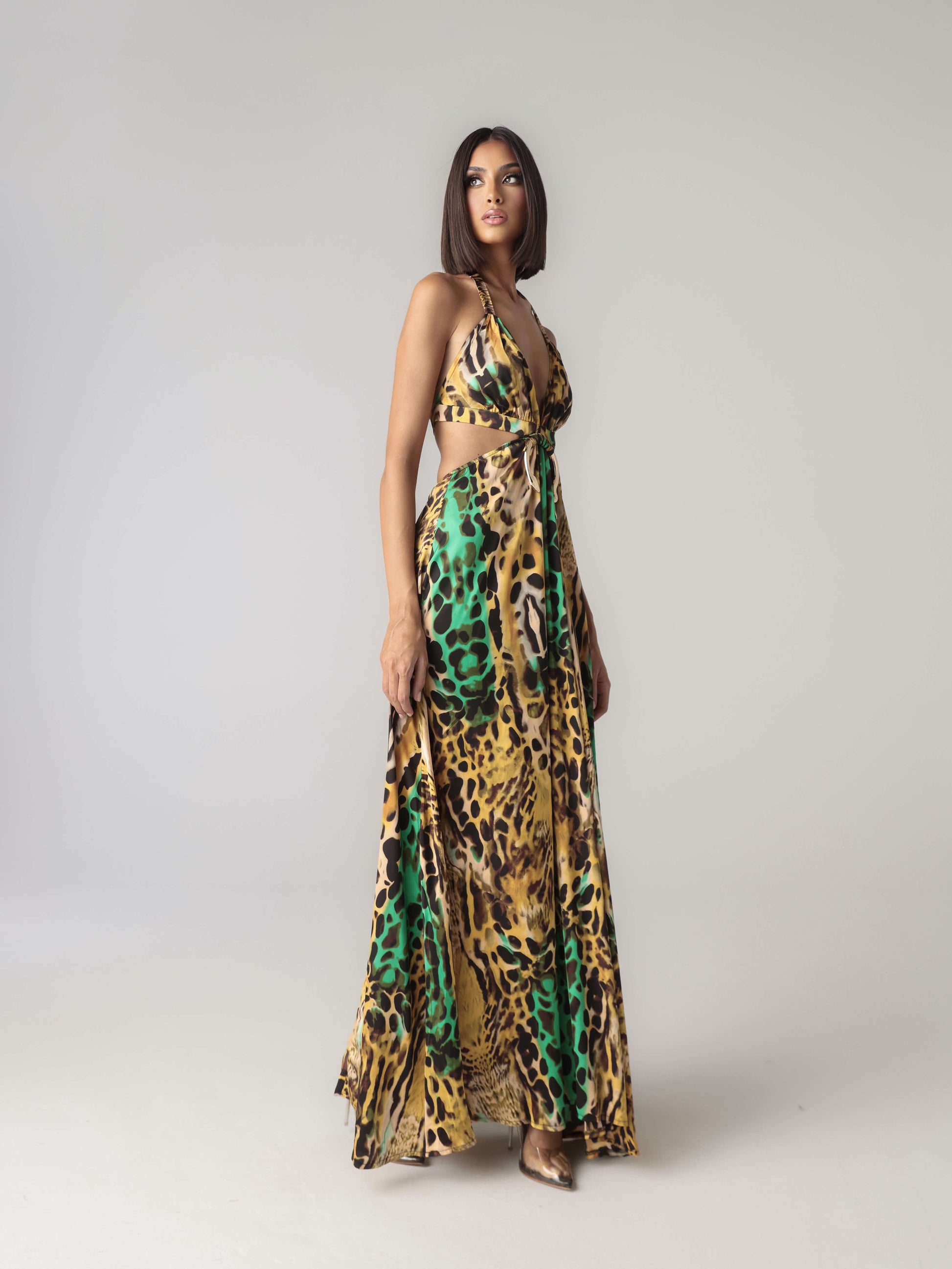 SNAKE MAXI DRESS