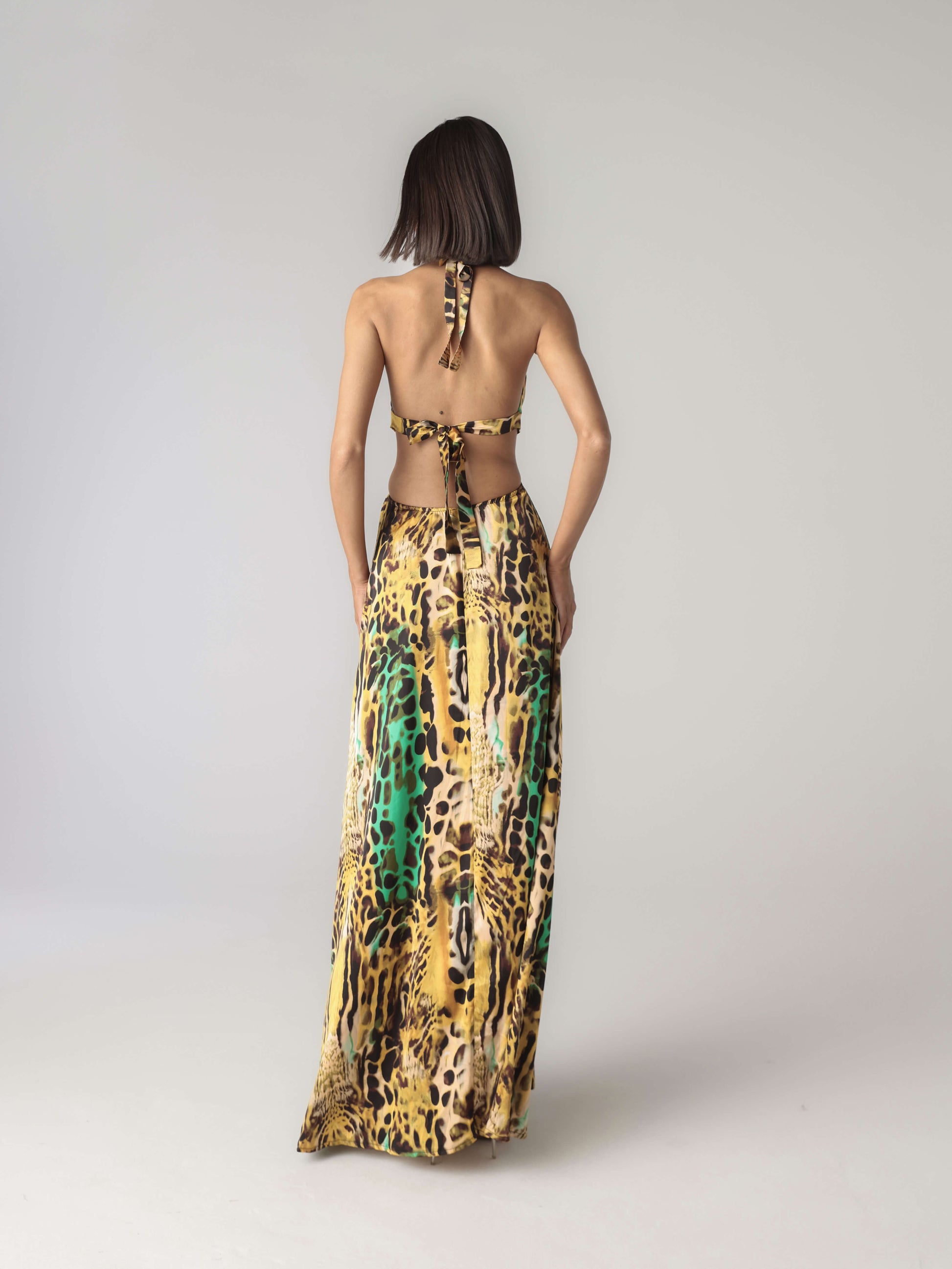 SNAKE MAXI DRESS