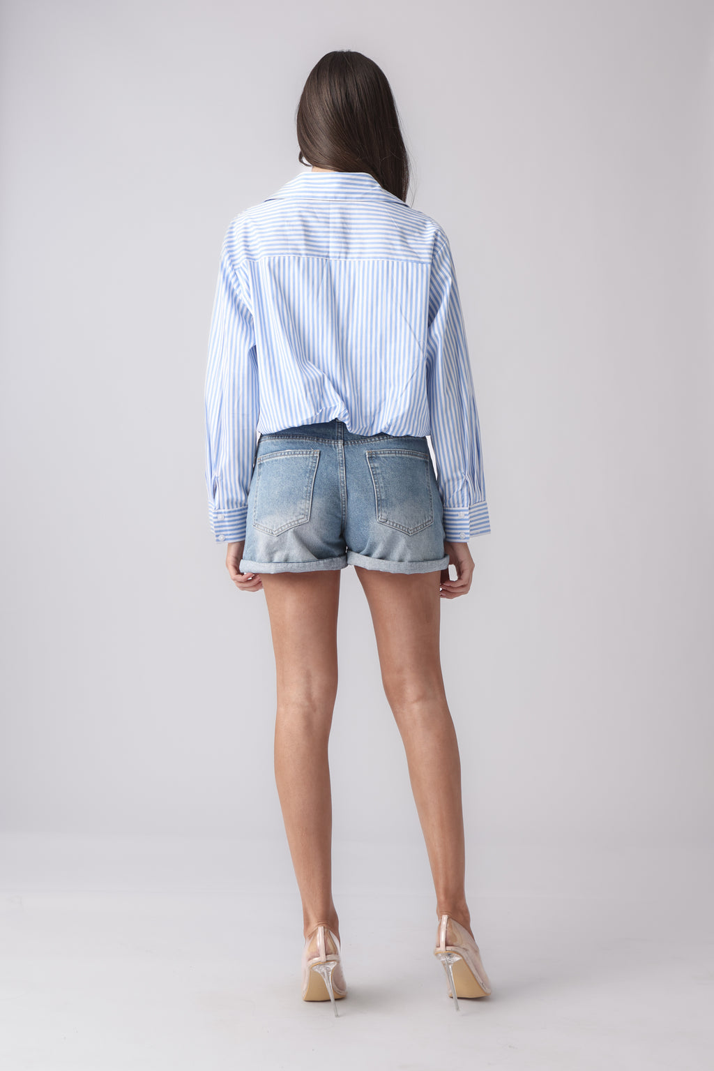 PLIZE CROPPED SHIRT