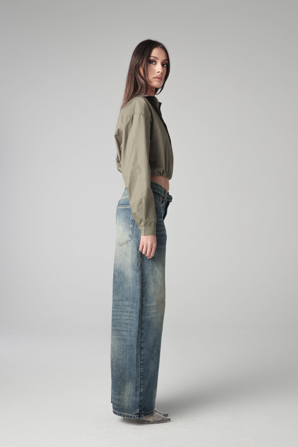 COREEN CROPPED SHIRT