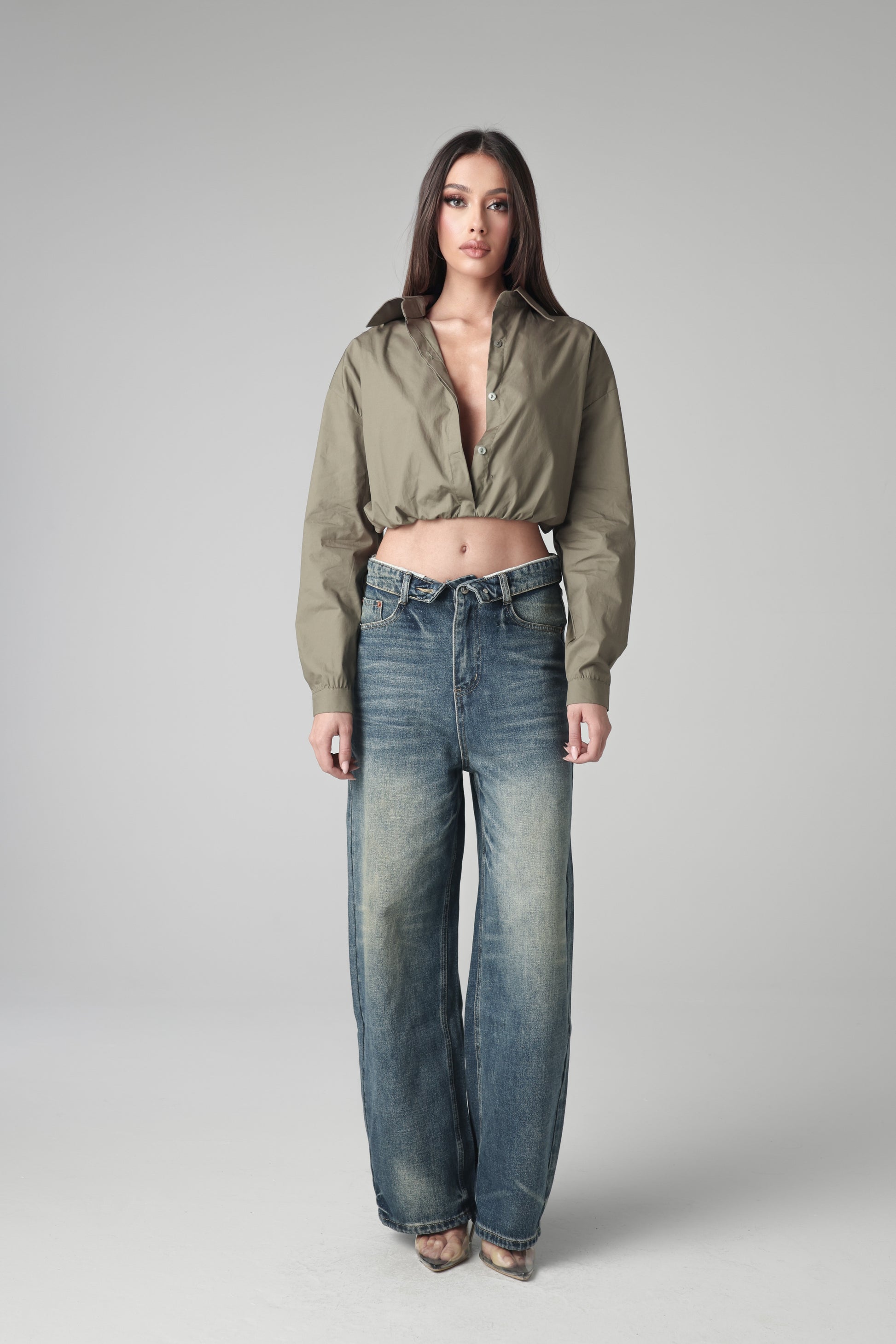 COREEN CROPPED SHIRT