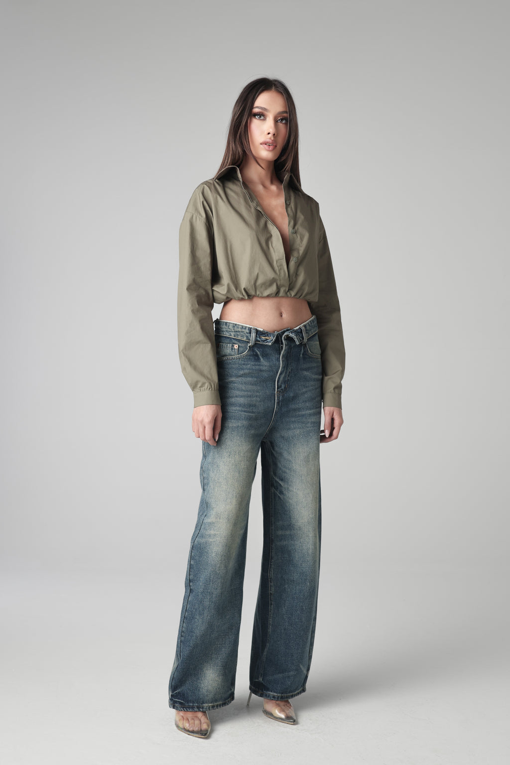 COREEN CROPPED SHIRT