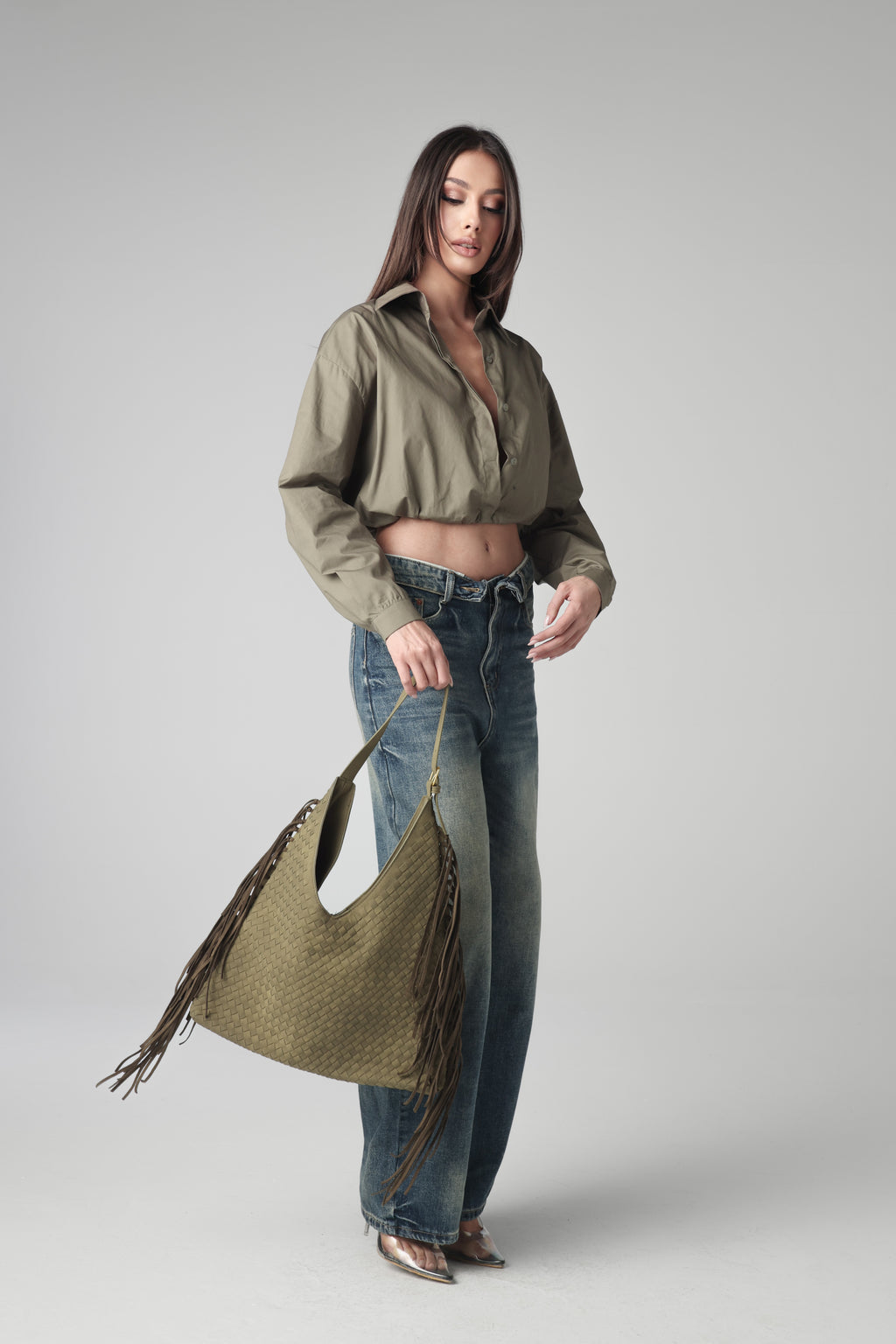 COREEN CROPPED SHIRT