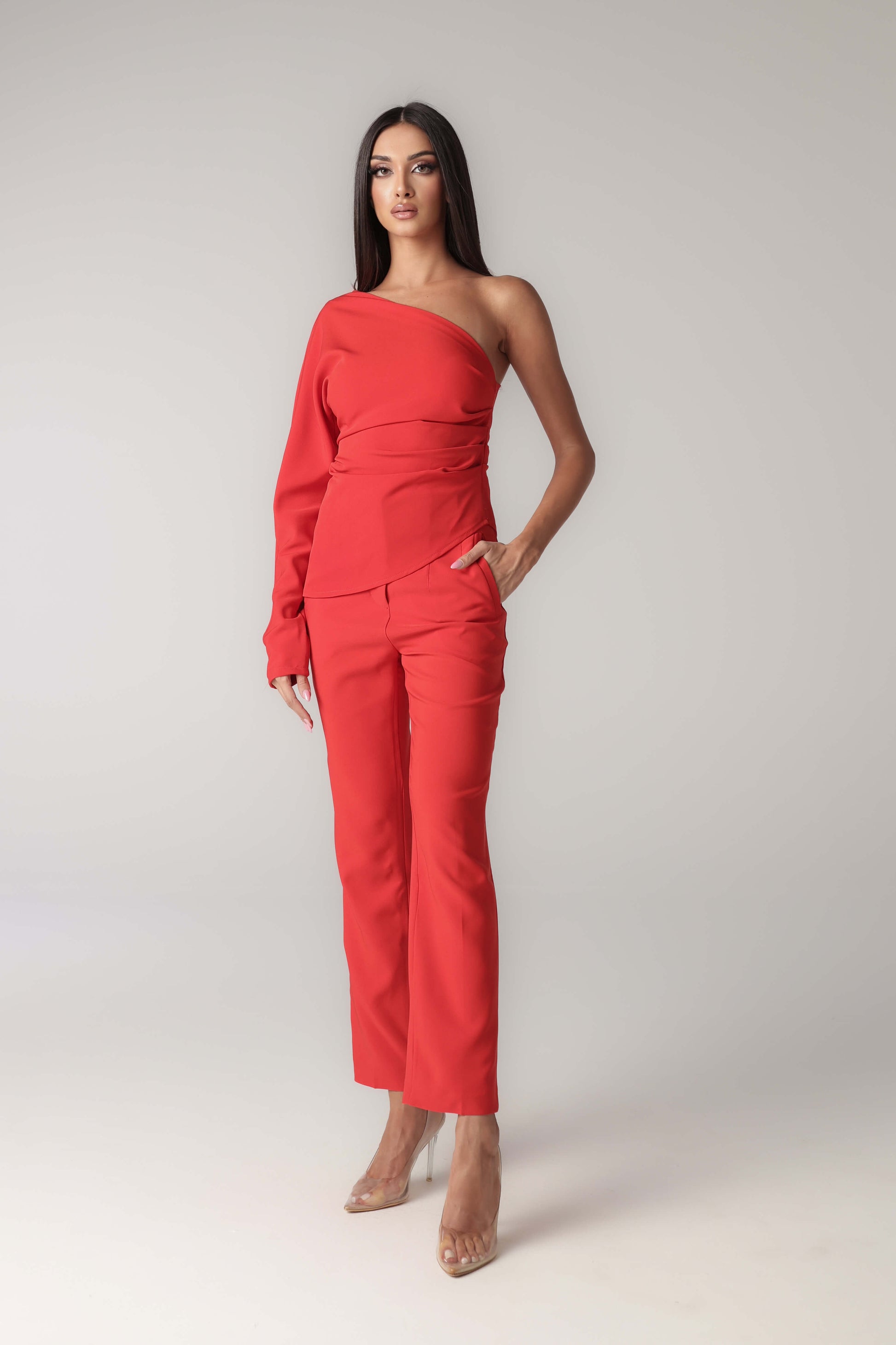SASHA ONE SHOULDER TOP