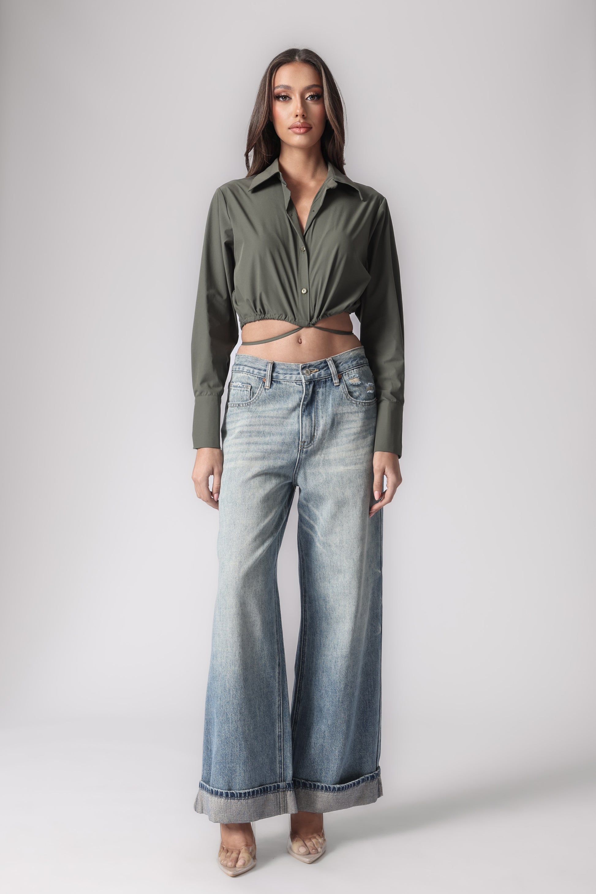 OLIVIANA CROPPED SHIRT