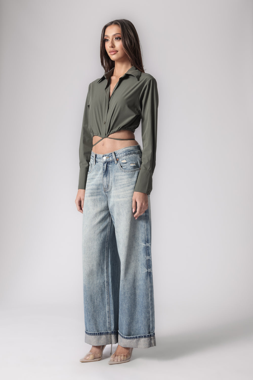 OLIVIANA CROPPED SHIRT