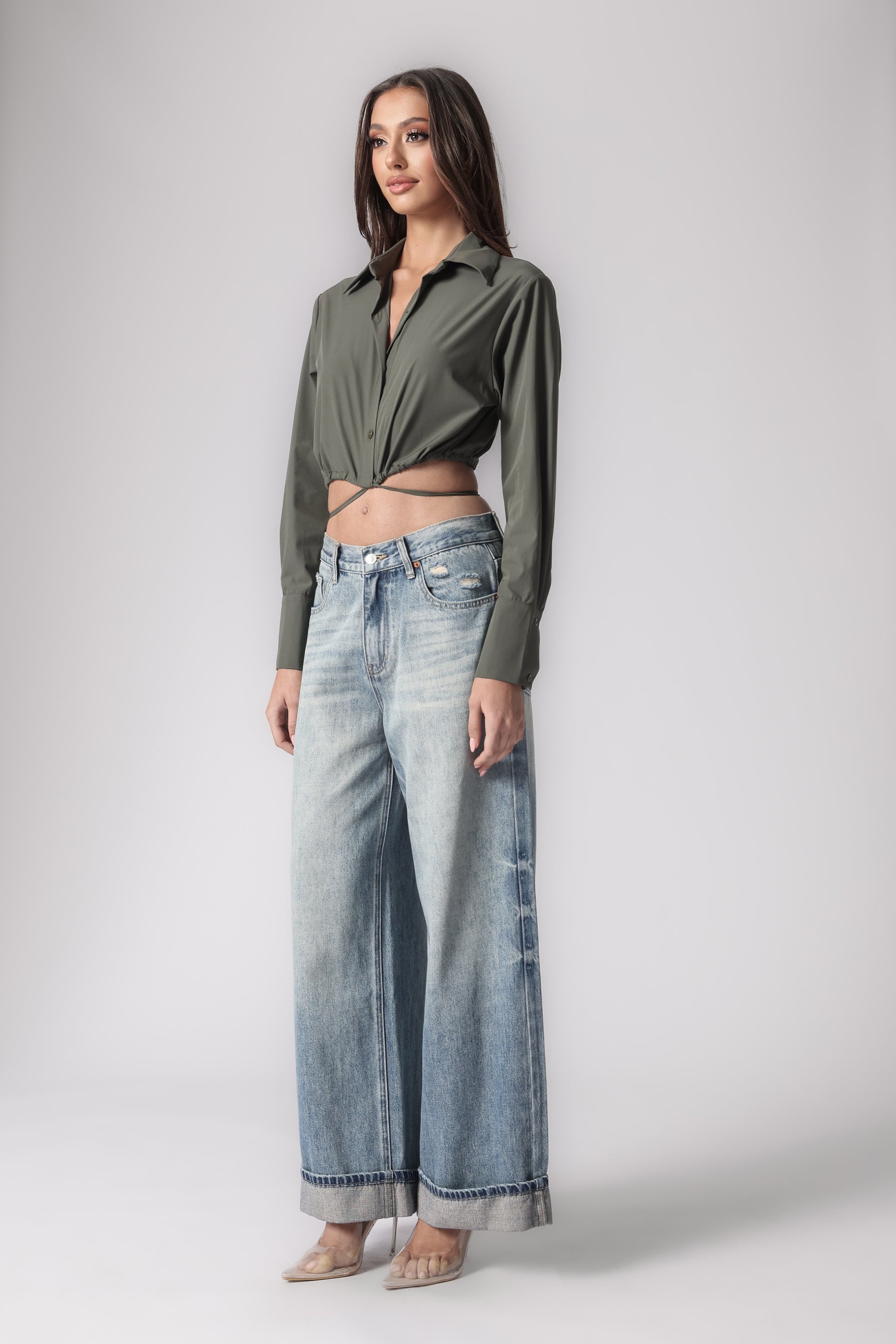 OLIVIANA CROPPED SHIRT