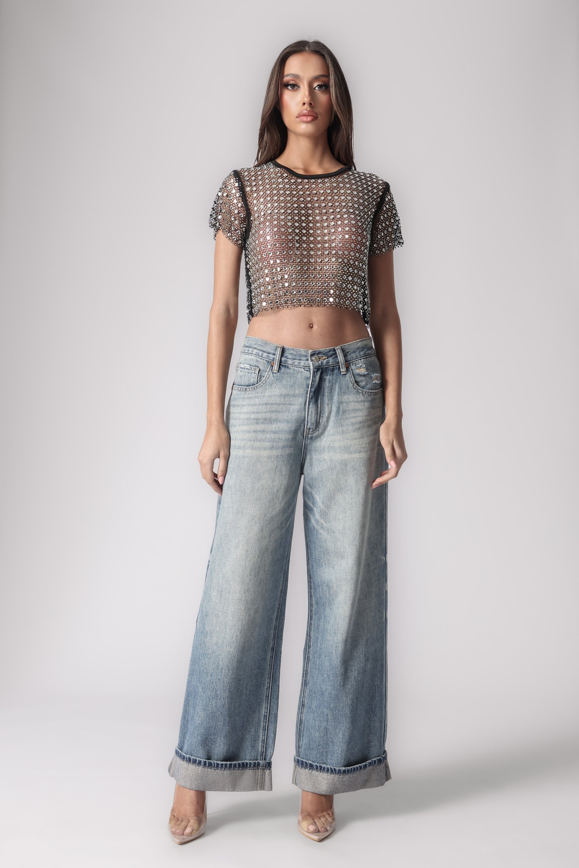 NIGHT OF ELEGANCE CROP TOP