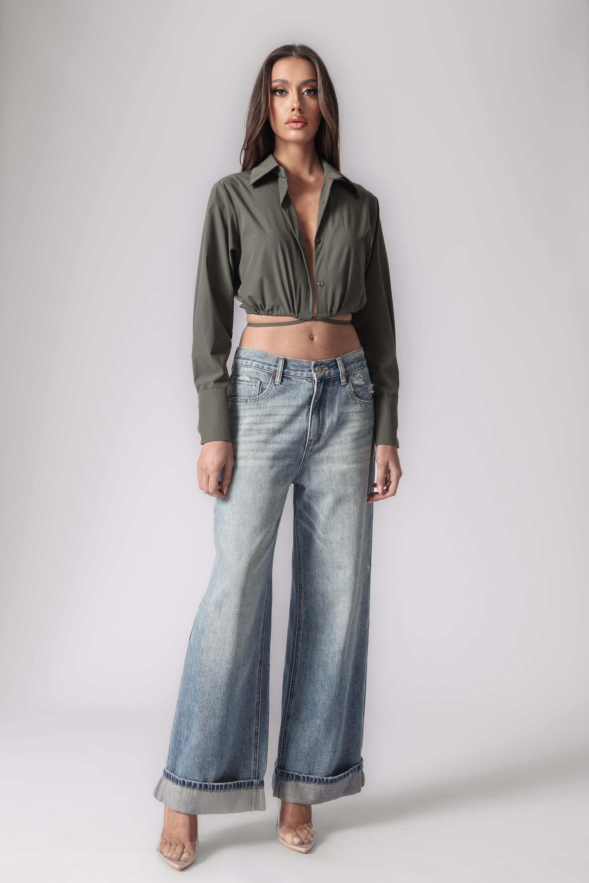 OLIVIANA CROPPED SHIRT