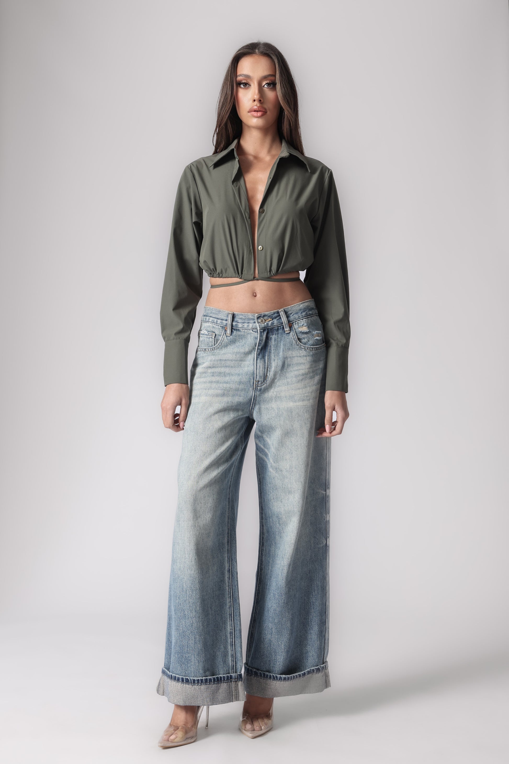 OLIVIANA CROPPED SHIRT