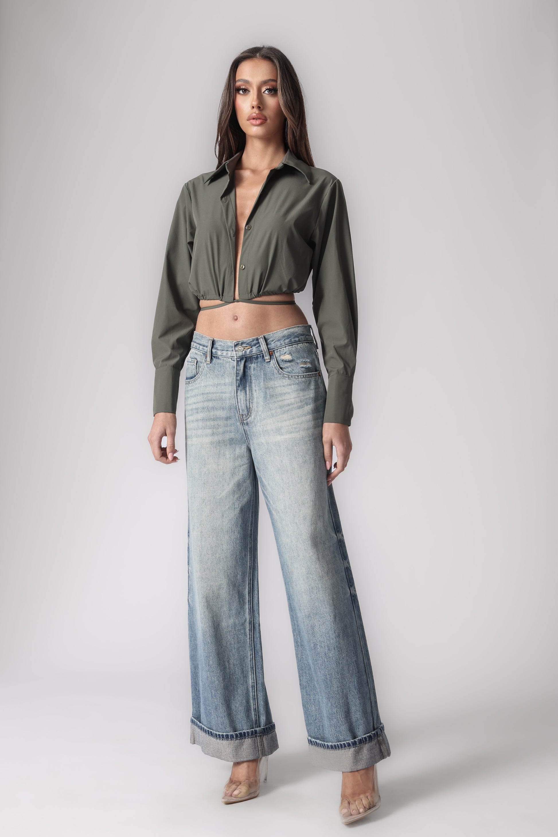 OLIVIANA CROPPED SHIRT
