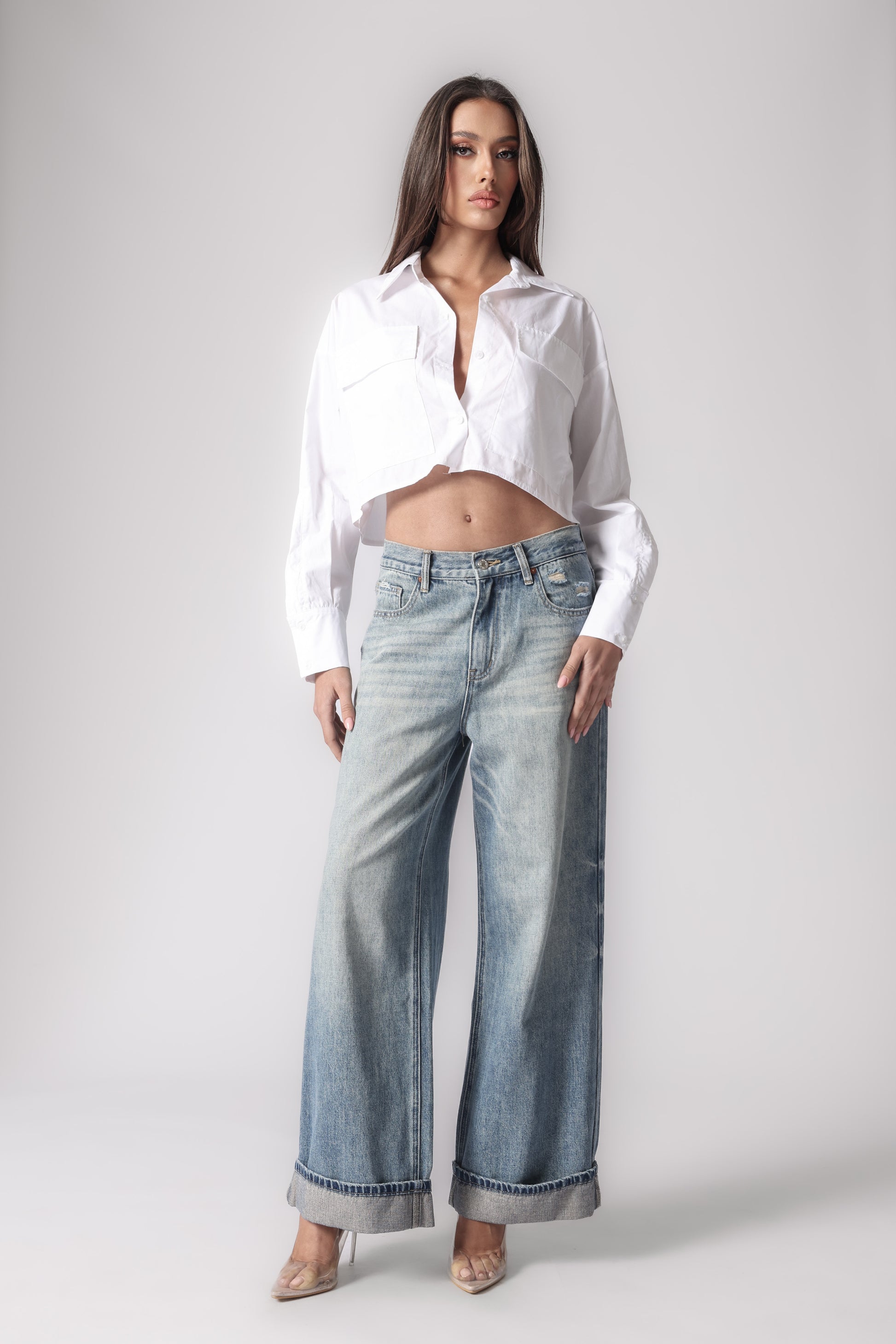 MARTINE CROPPED SHIRT