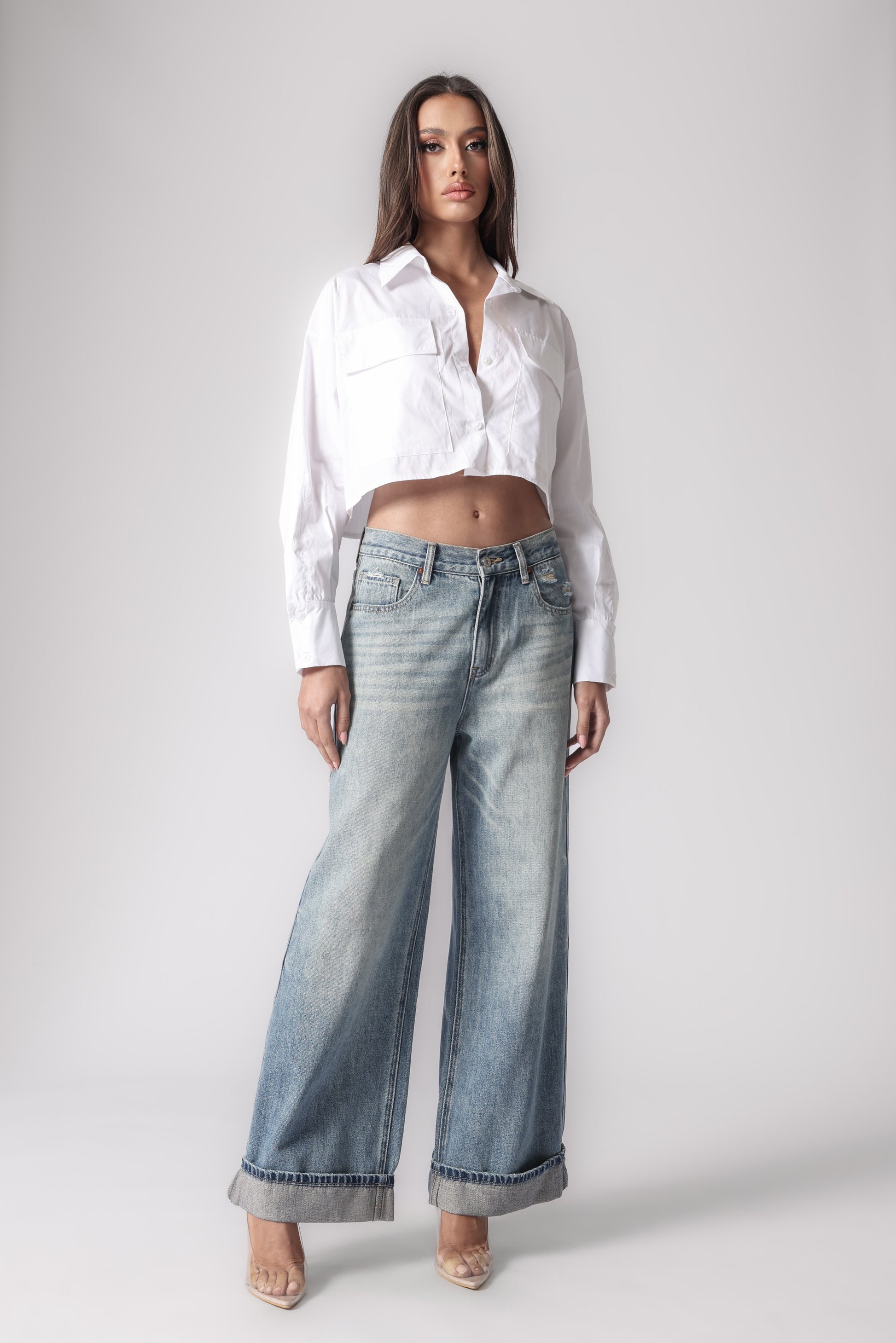MARTINE CROPPED SHIRT