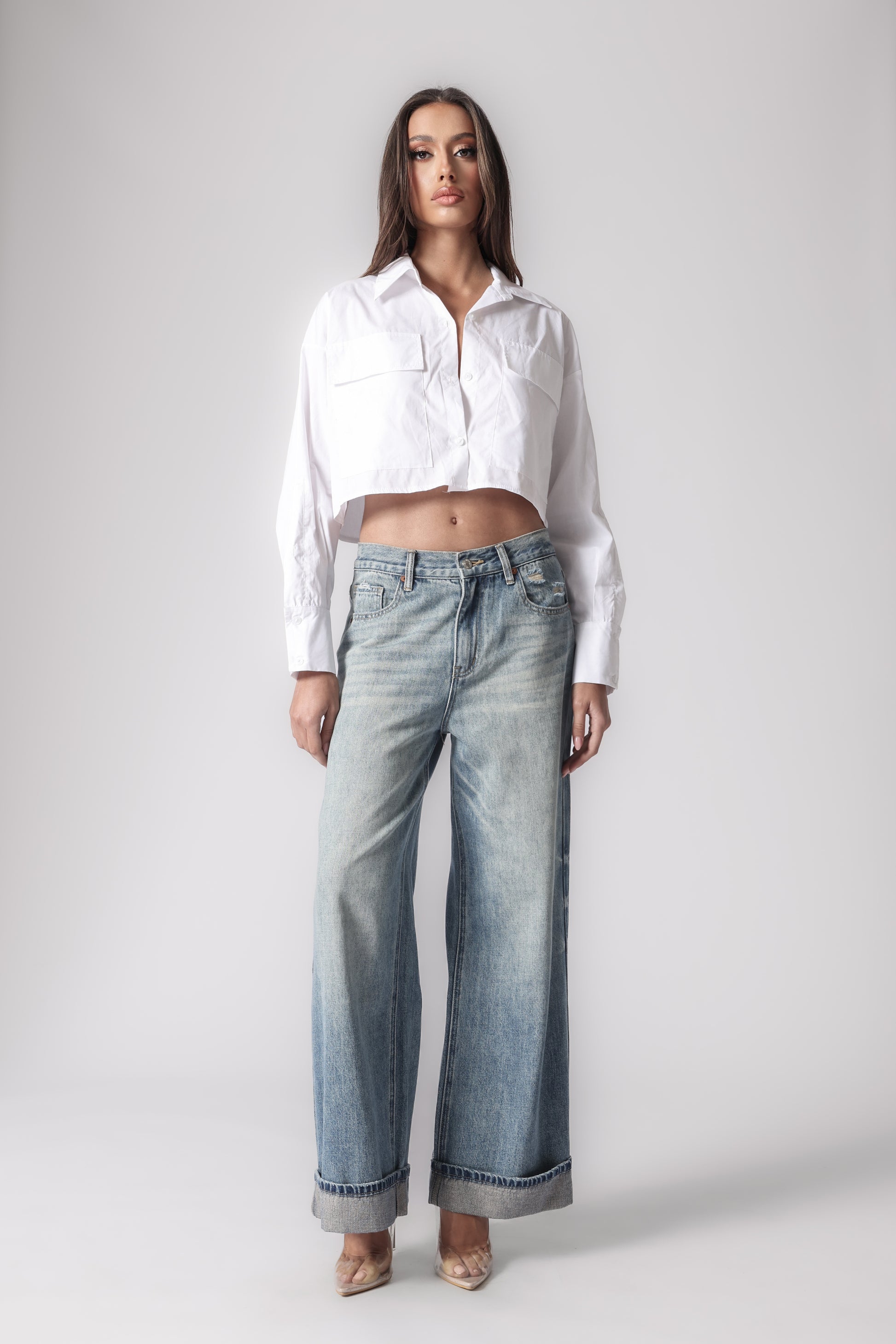 MARTINE CROPPED SHIRT