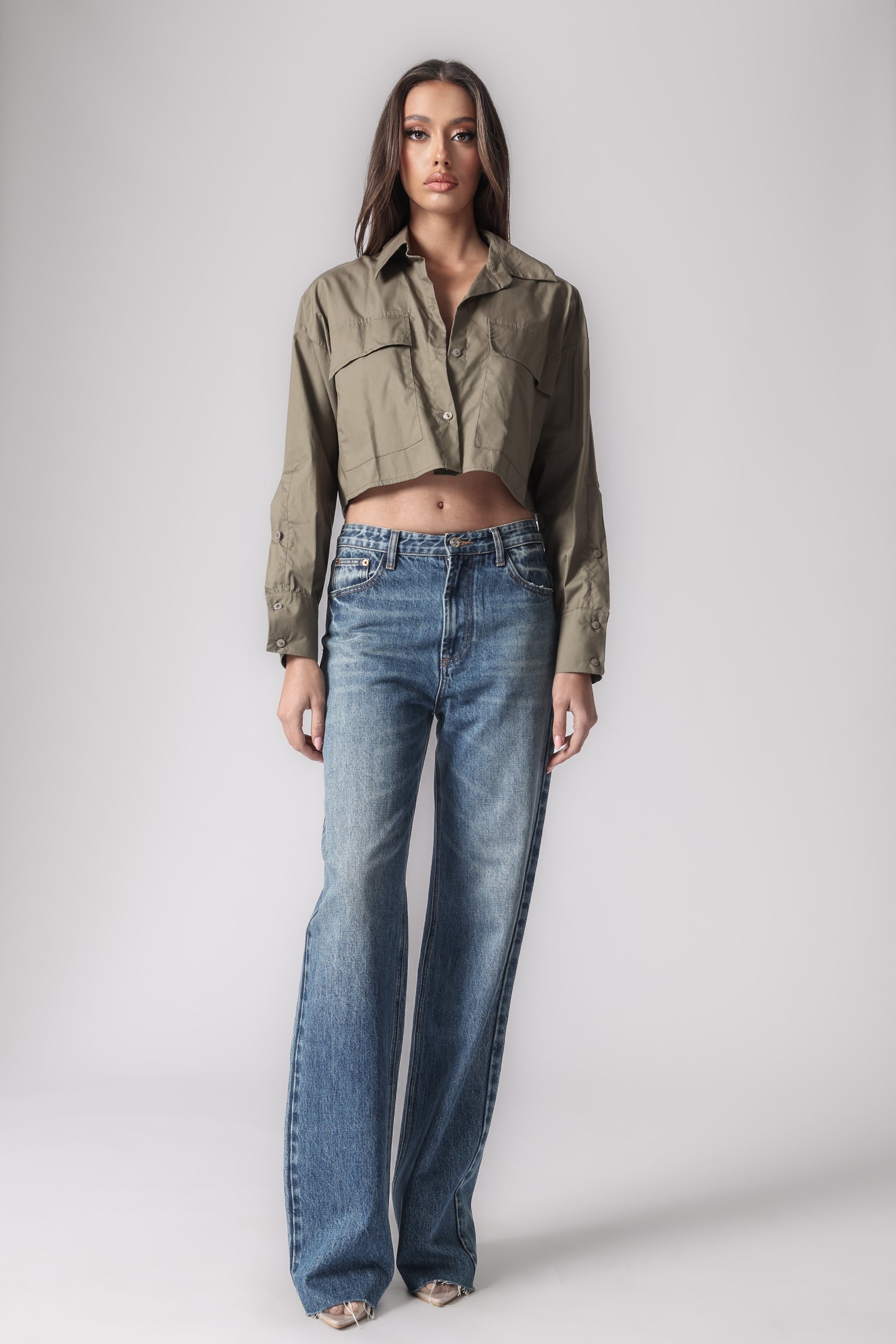 MARTINE CROPPED SHIRT