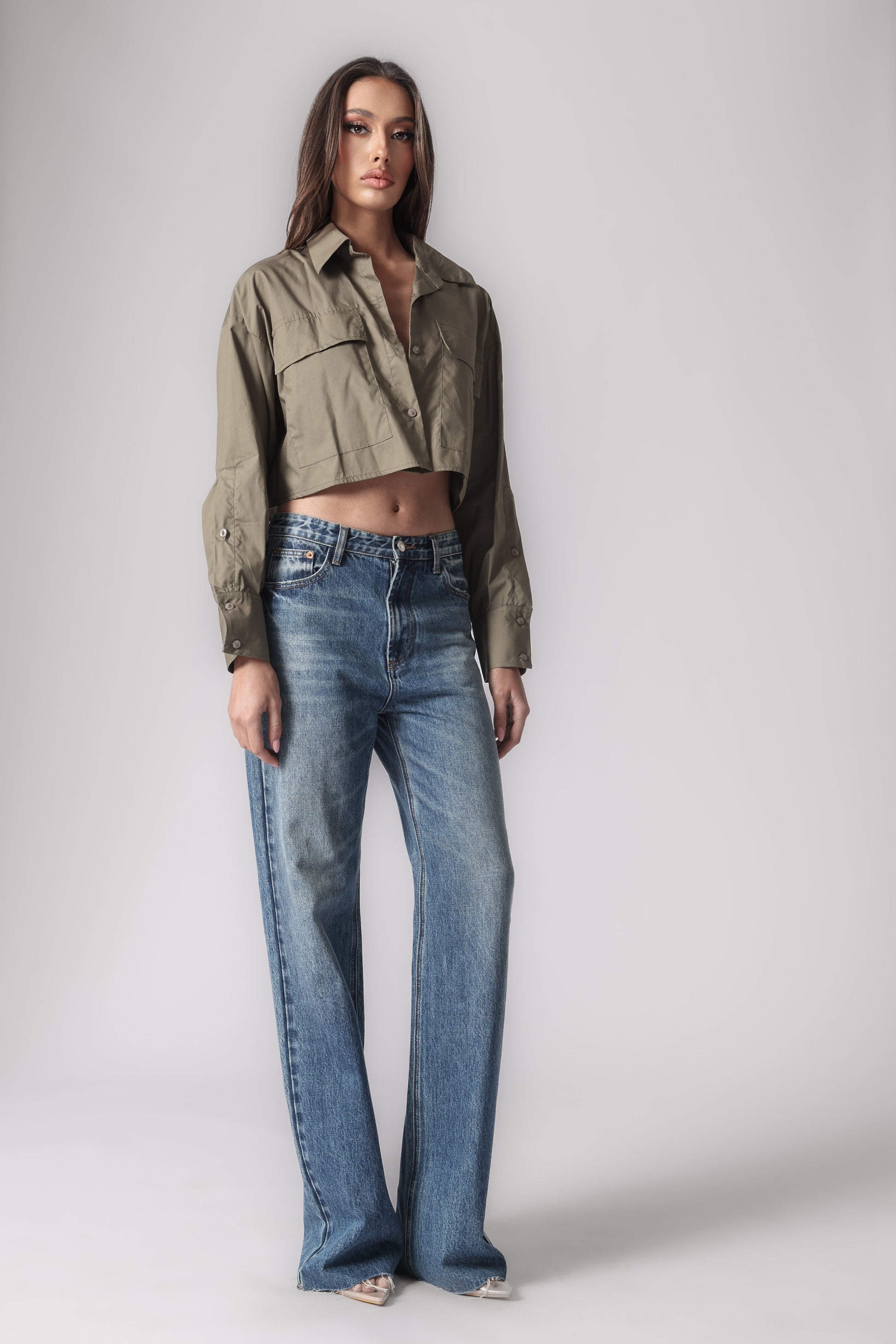 MARTINE CROPPED SHIRT