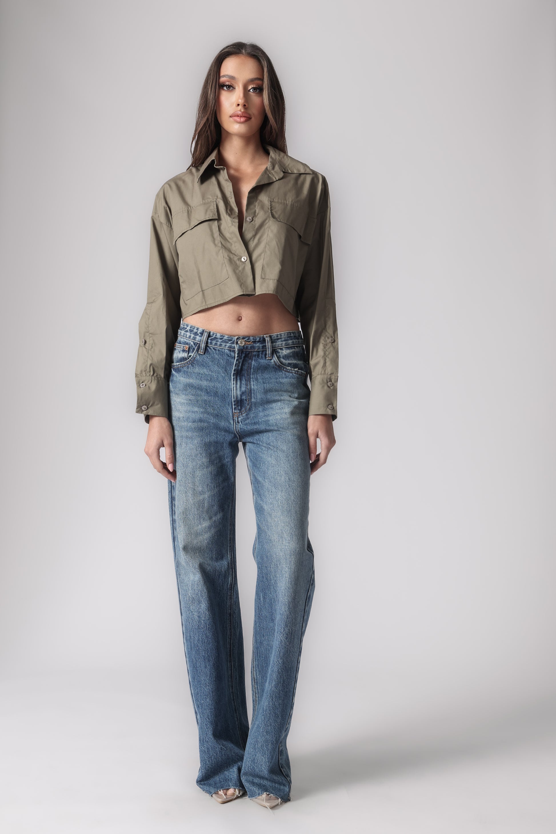 MARTINE CROPPED SHIRT