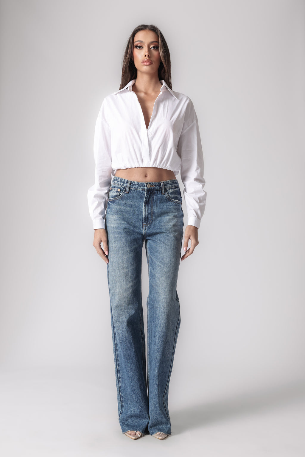 COREEN CROPPED SHIRT
