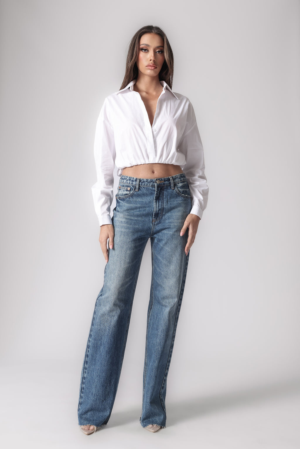 COREEN CROPPED SHIRT