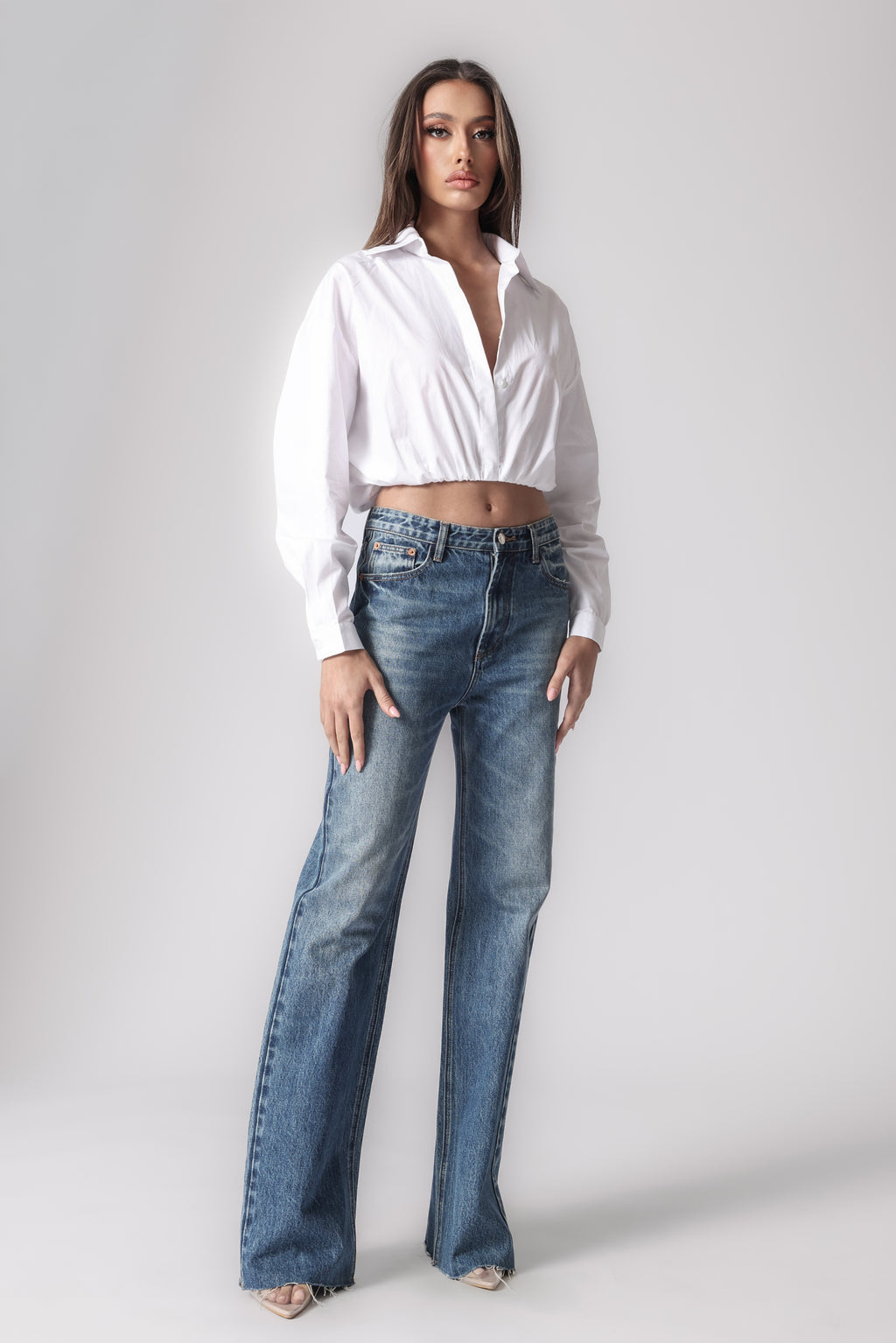 COREEN CROPPED SHIRT