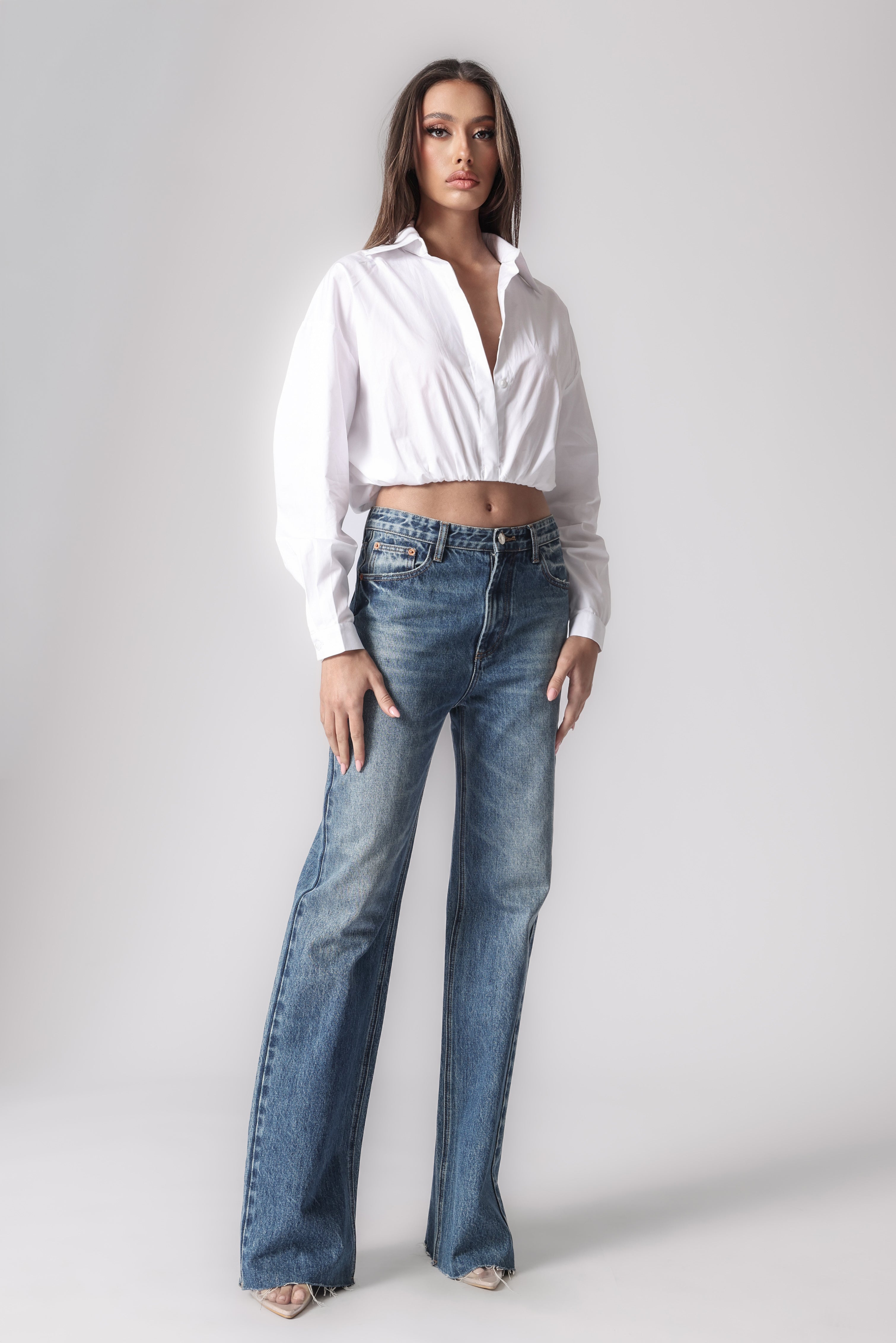 COREEN CROPPED SHIRT
