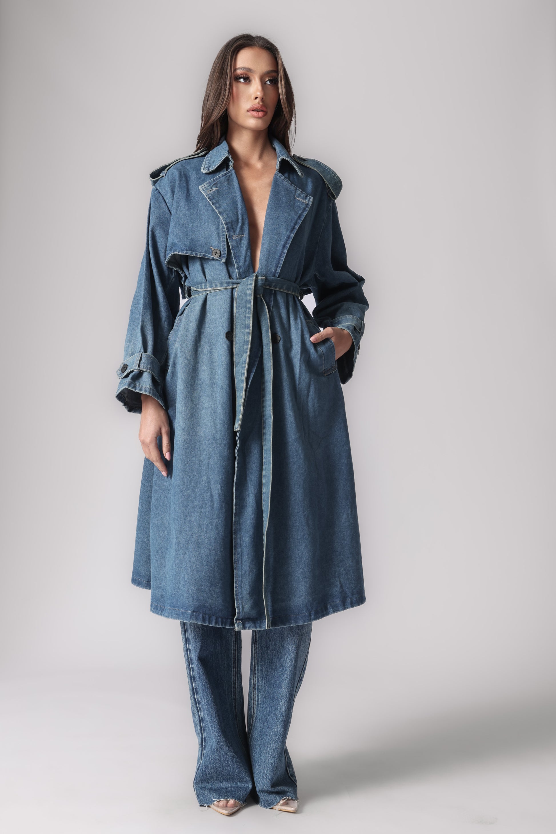 GHINWA DENIM COAT