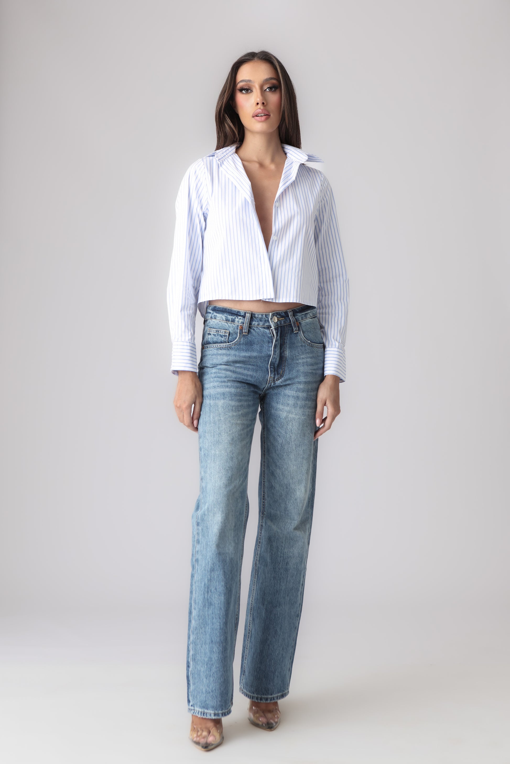 NADIENE CROPPED SHIRT