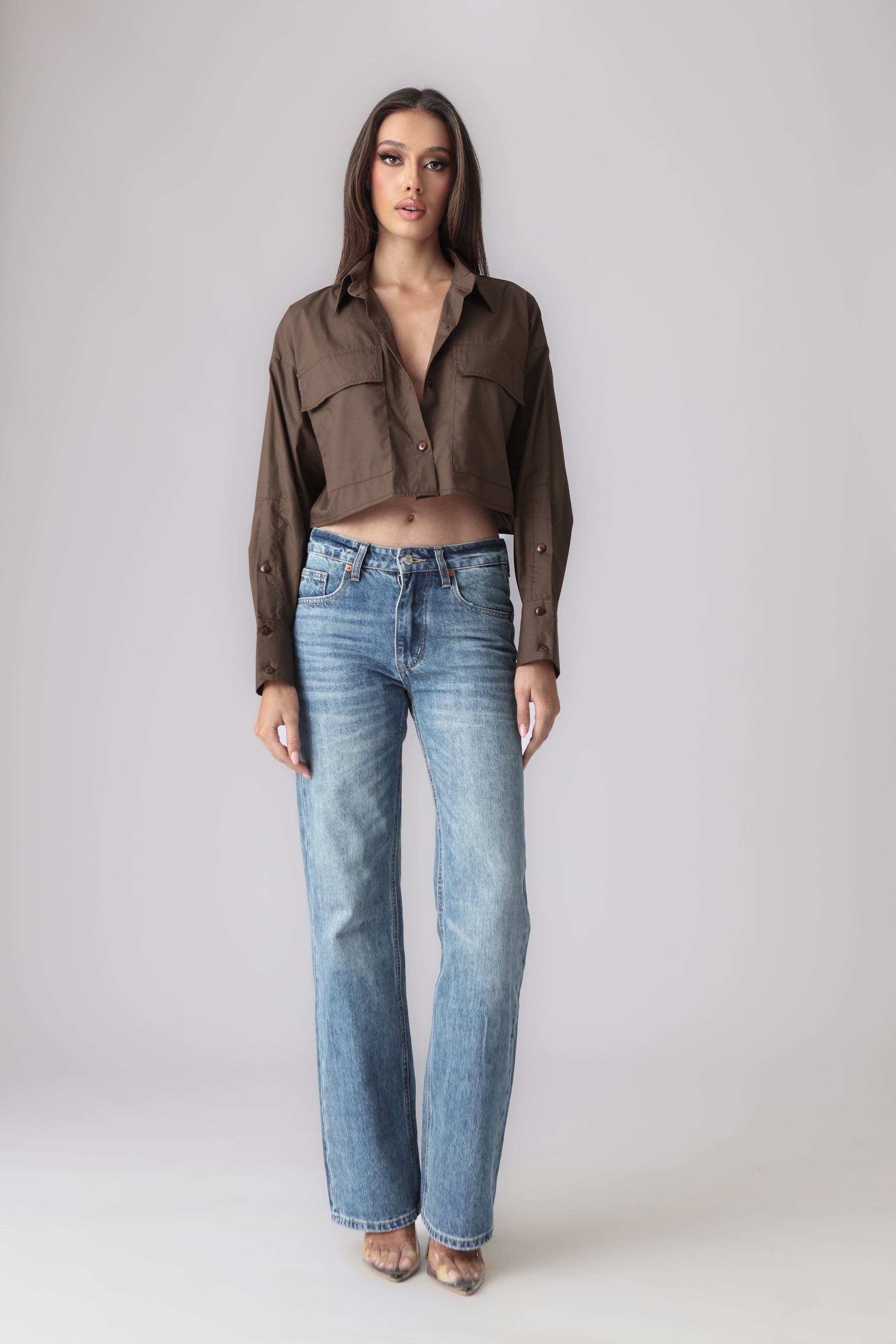 MARTINE CROPPED SHIRT