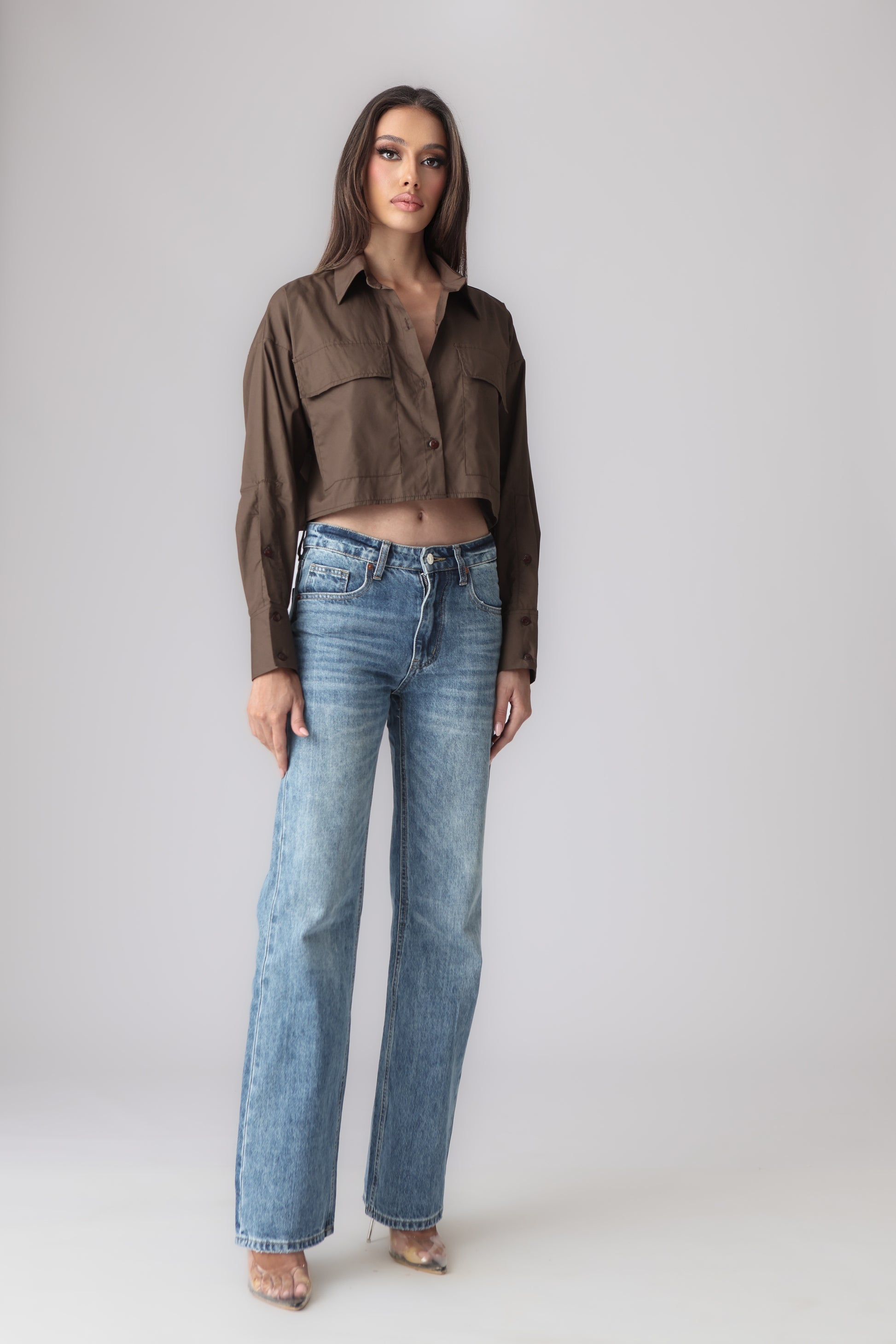 MARTINE CROPPED SHIRT