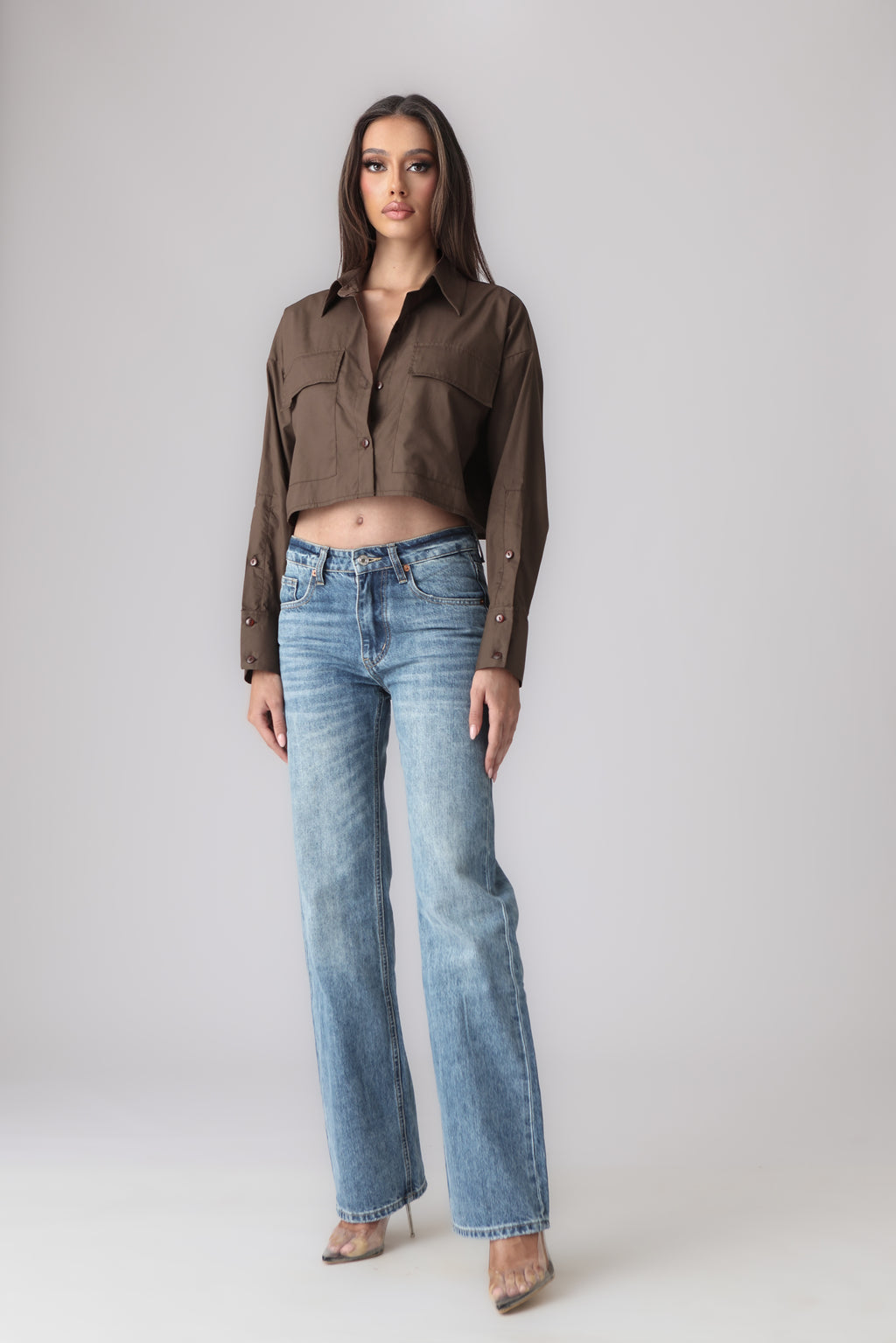 MARTINE CROPPED SHIRT