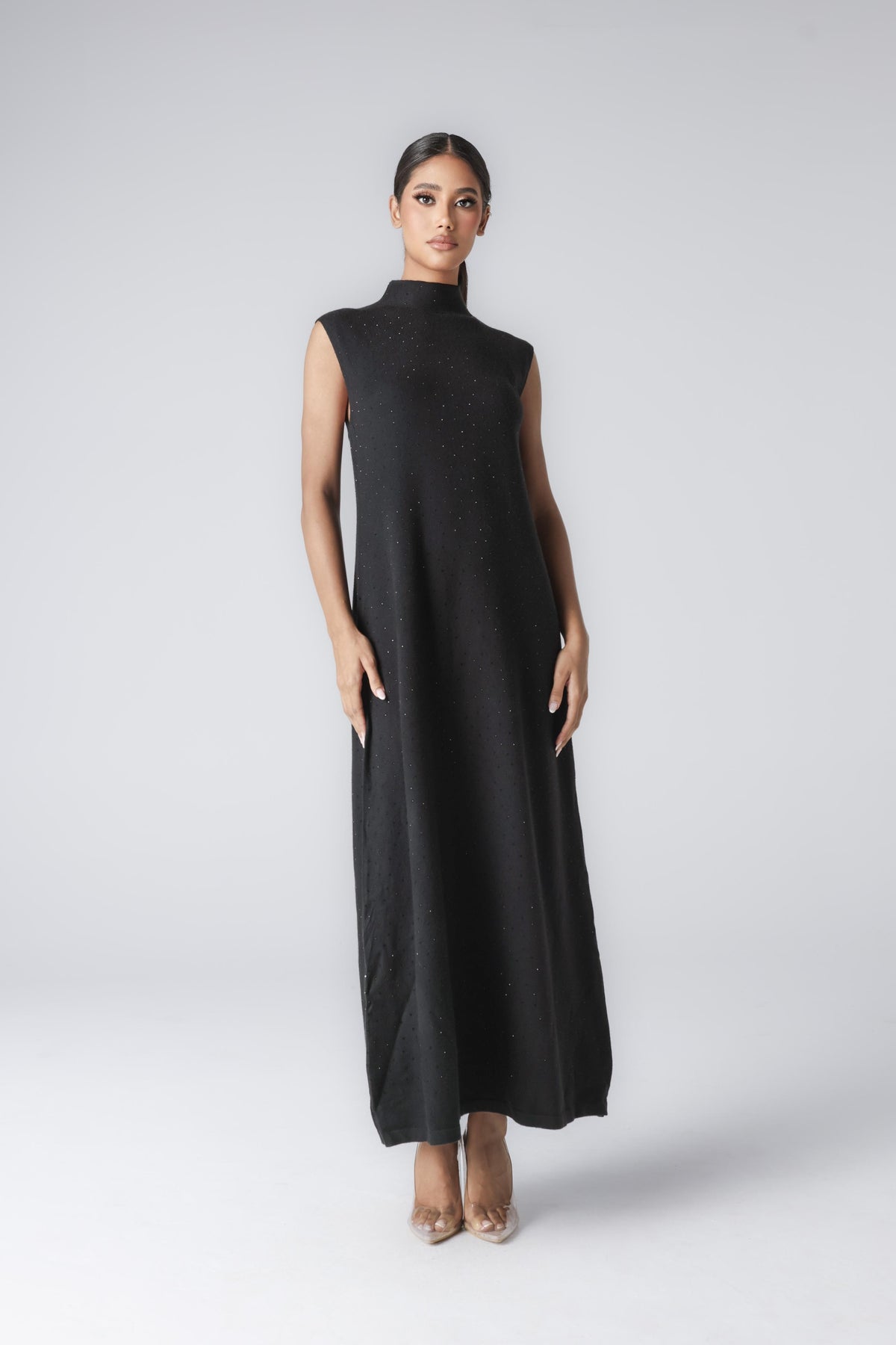 MIDNIGHT MIDI DRESS