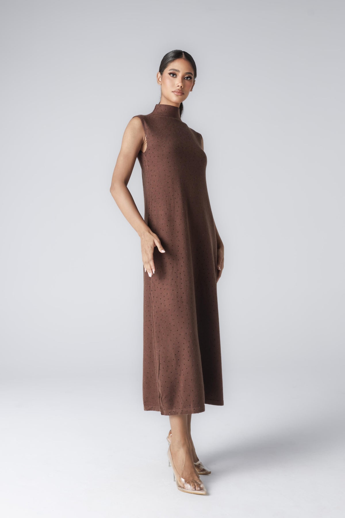 MIDNIGHT MIDI DRESS