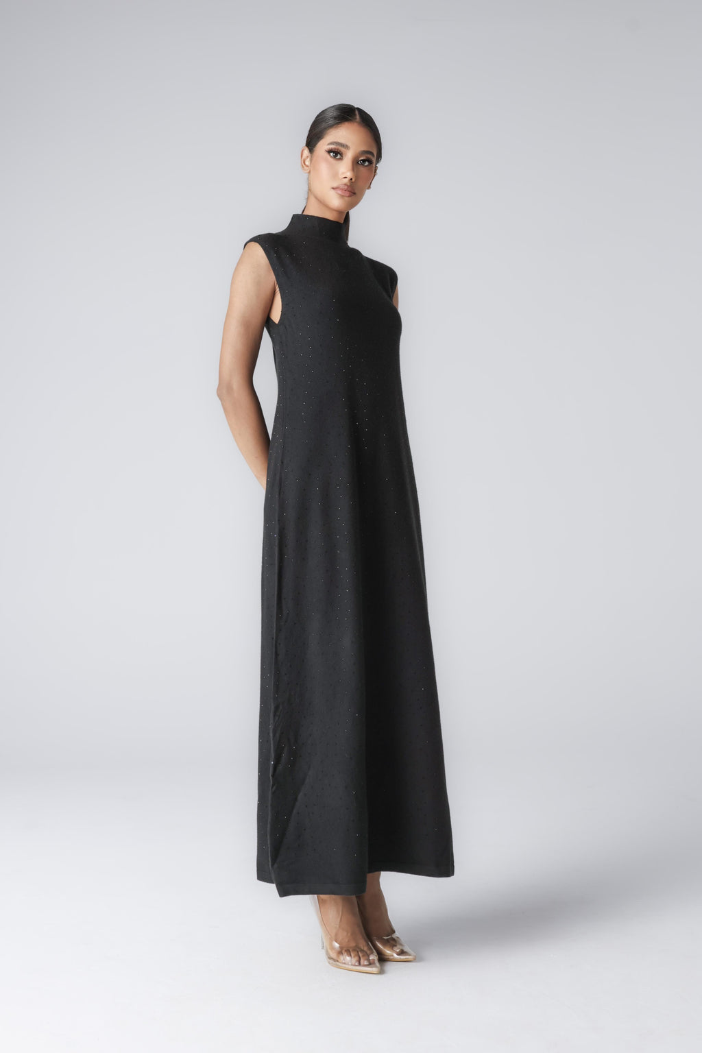 MIDNIGHT MIDI DRESS