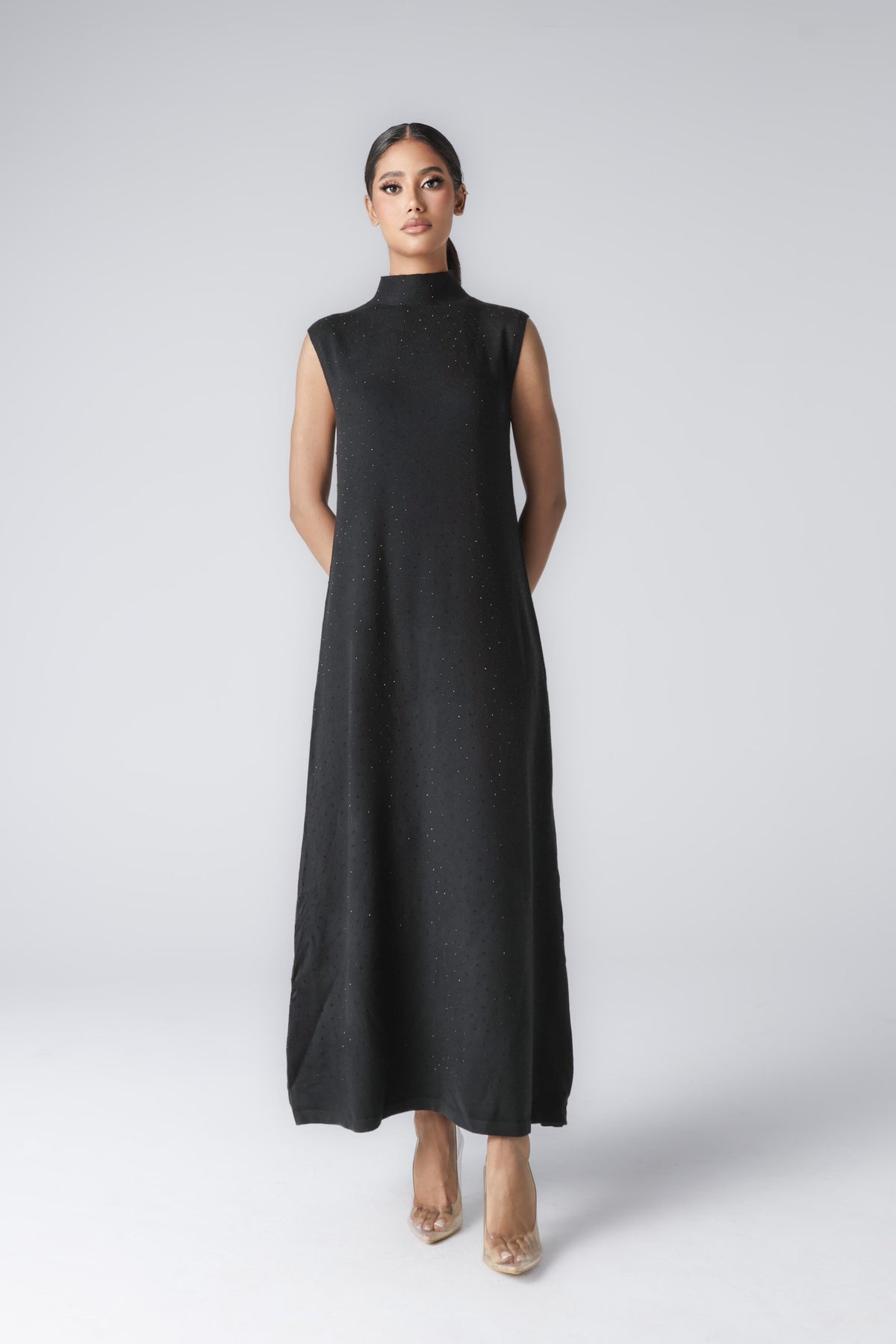 MIDNIGHT MIDI DRESS