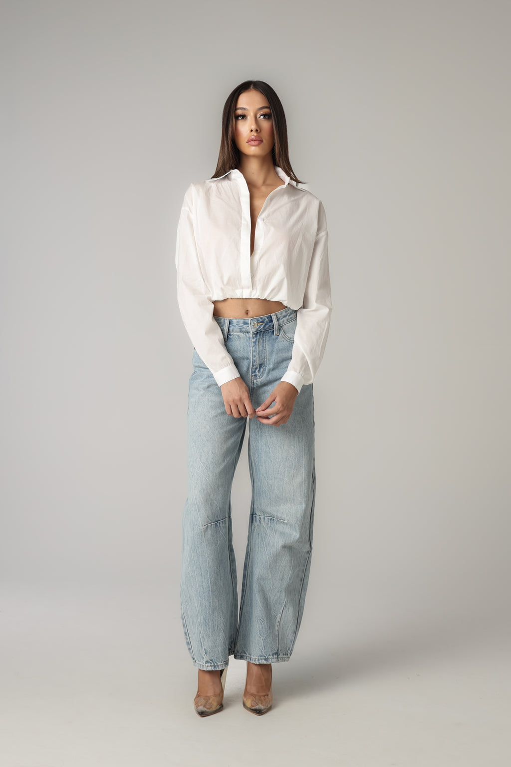 COREEN CROPPED SHIRT