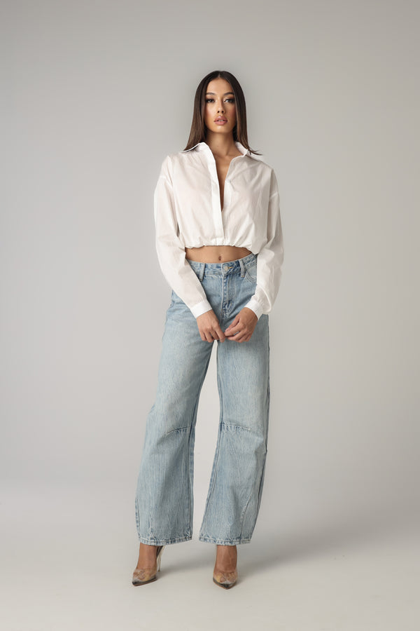 COREEN CROPPED SHIRT