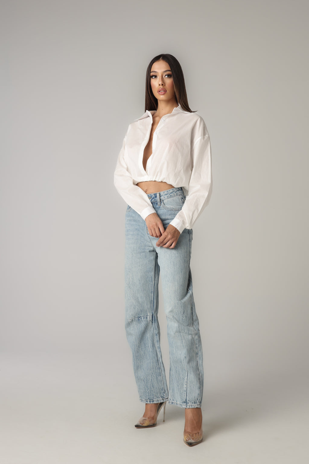 COREEN CROPPED SHIRT