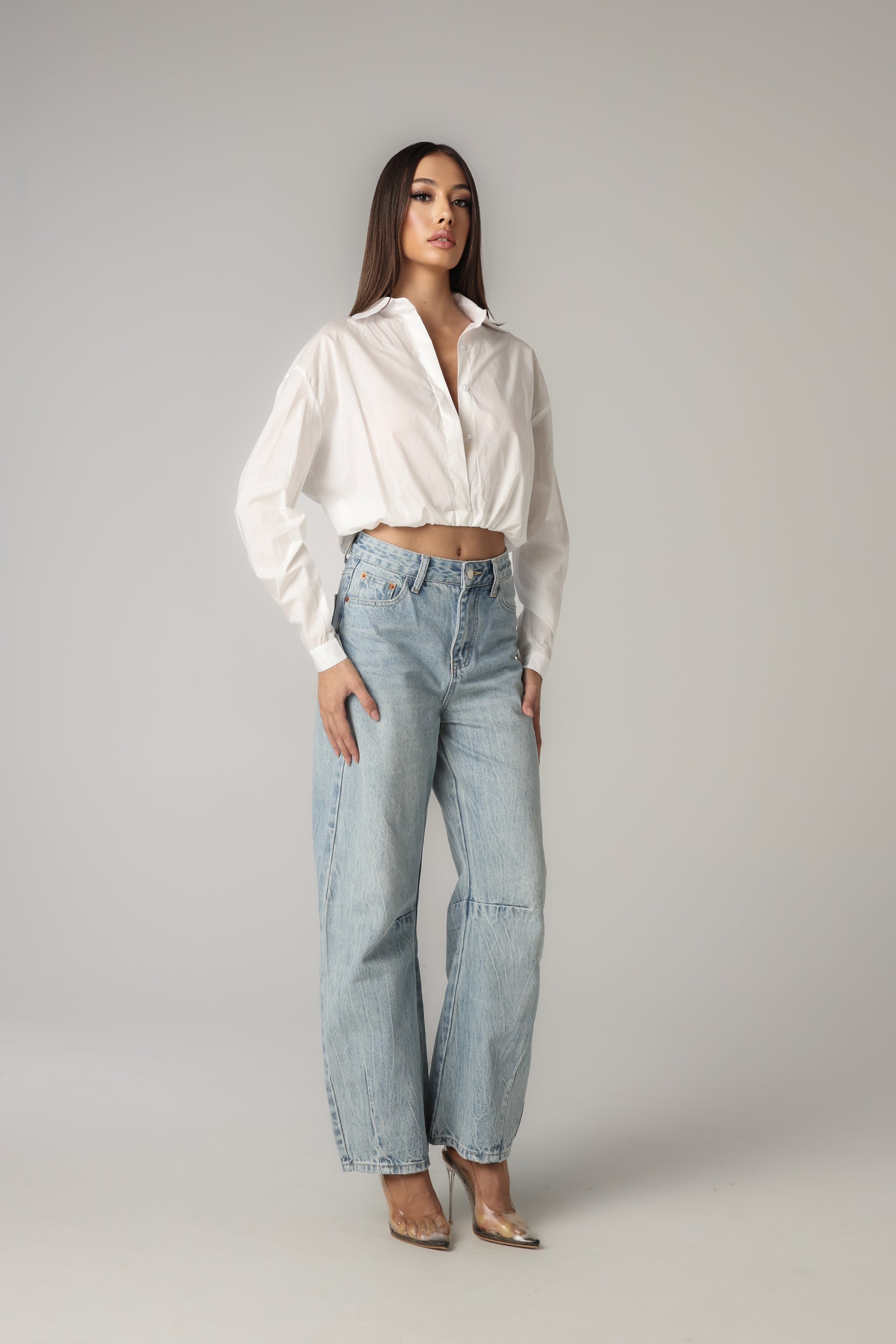 COREEN CROPPED SHIRT