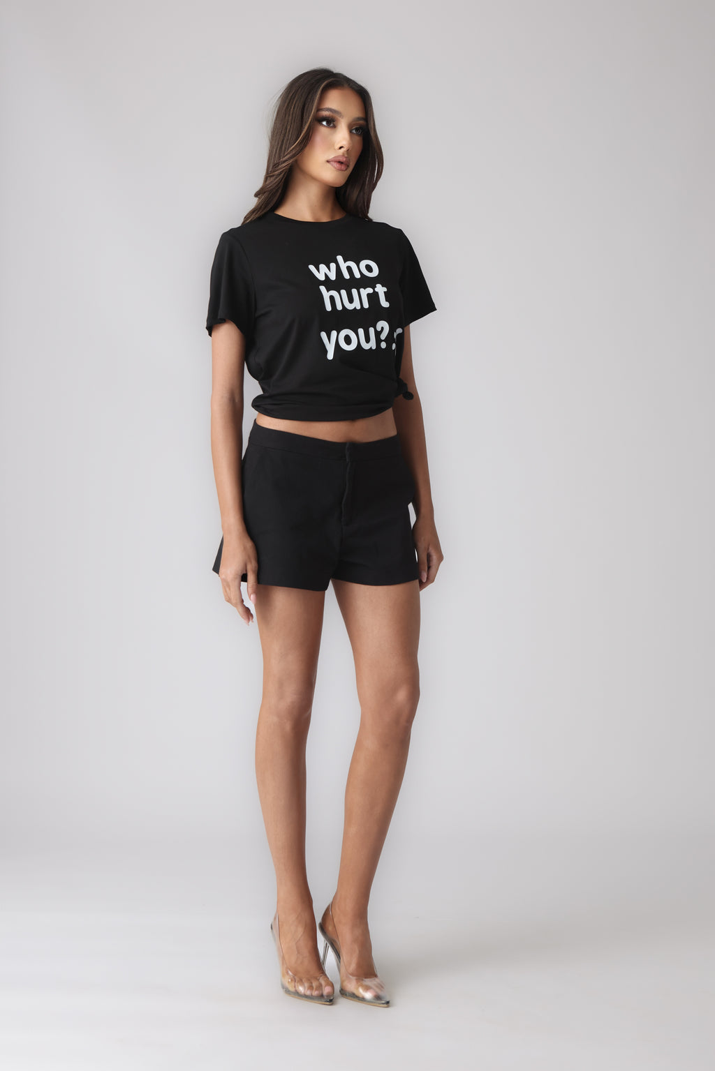 WHO HURT YOU T-SHIRT
