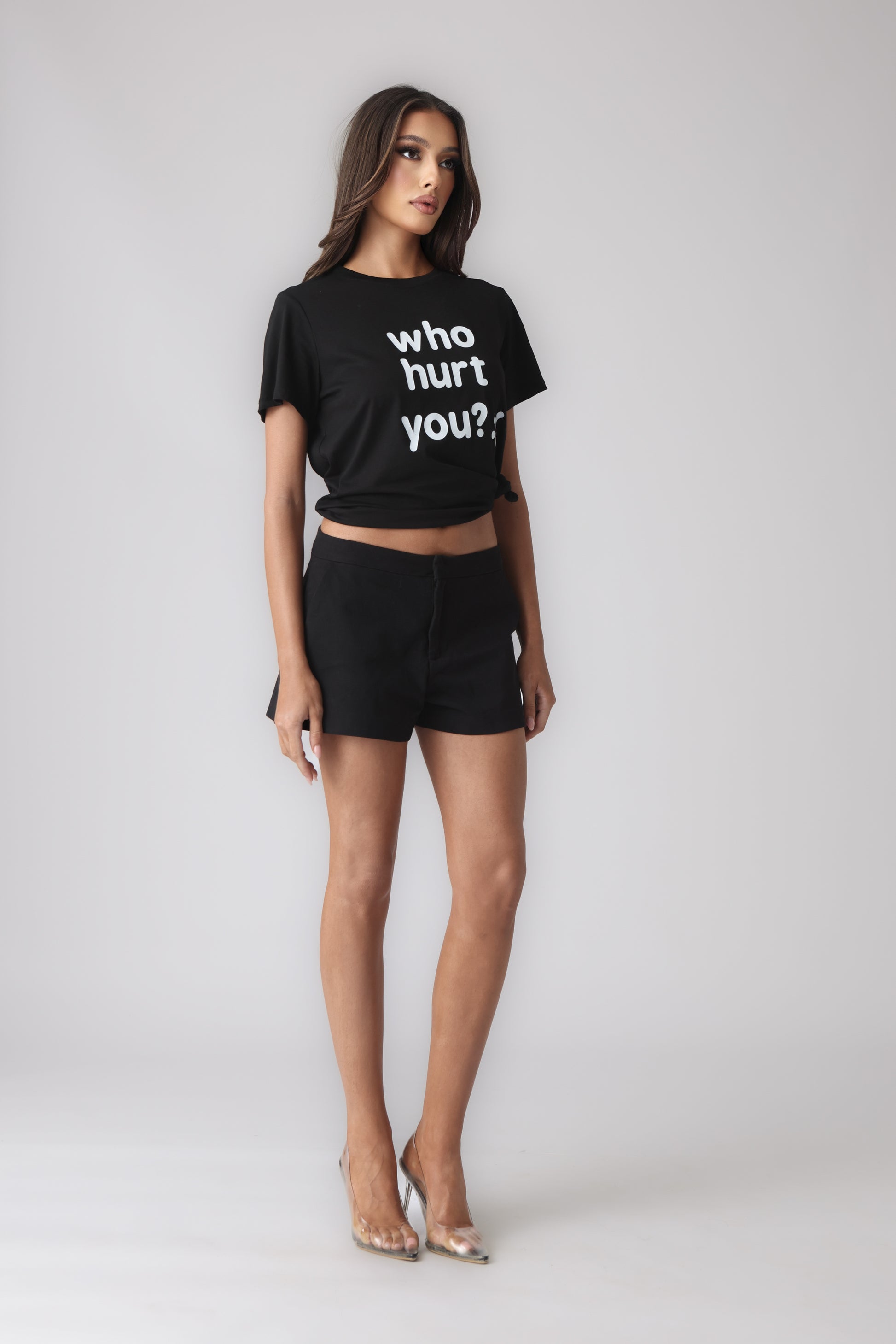 WHO HURT YOU T-SHIRT