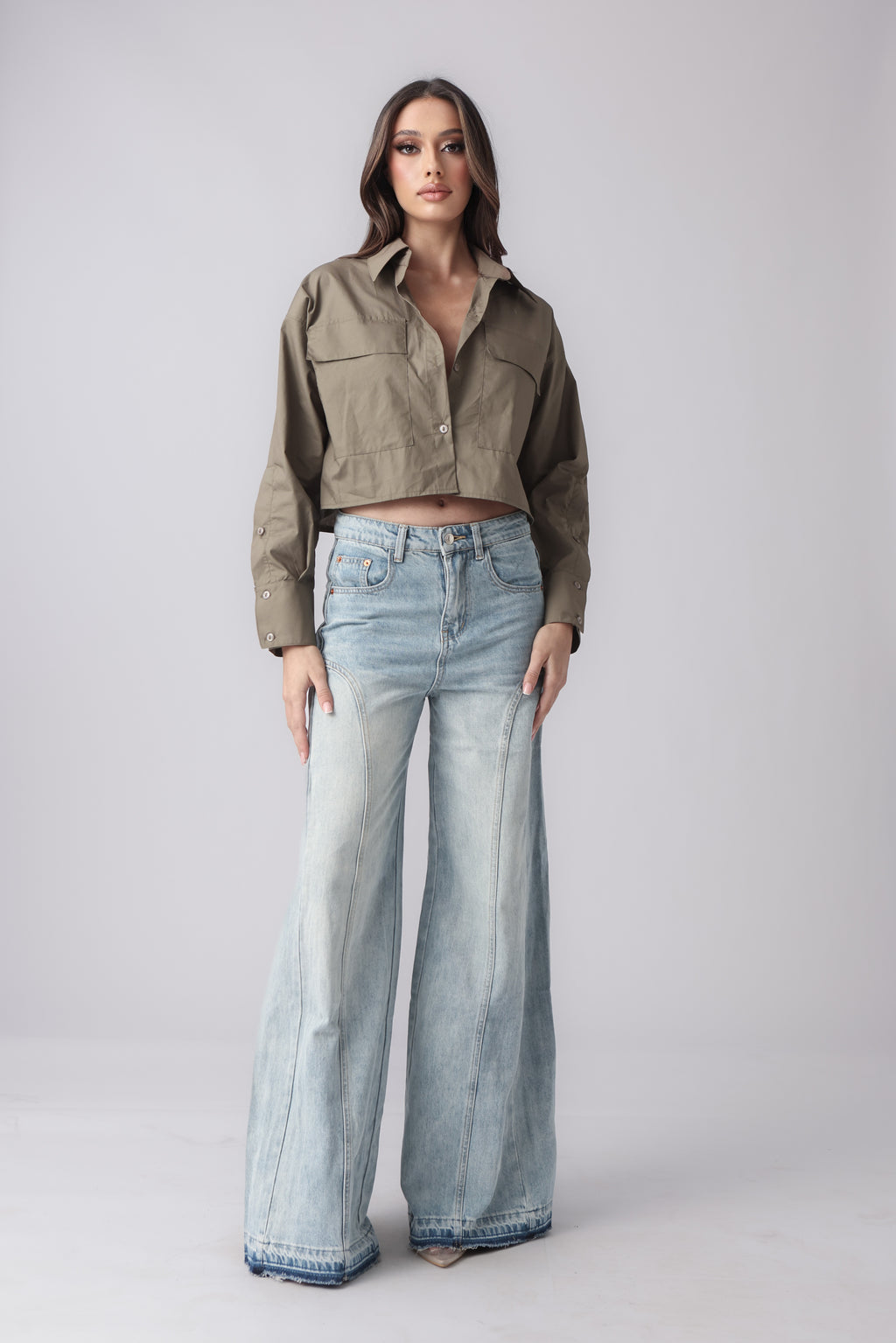 MARTINE CROPPED SHIRT