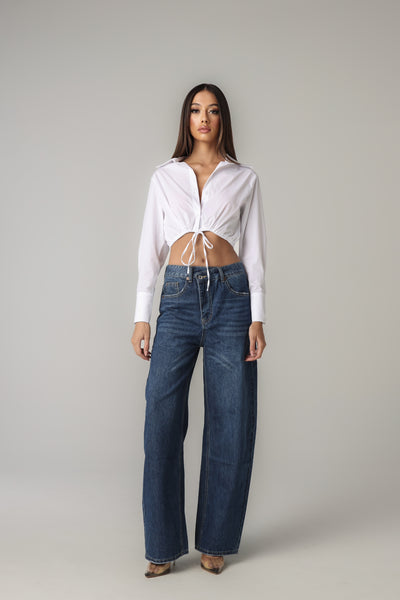 OLIVIANA CROPPED SHIRT
