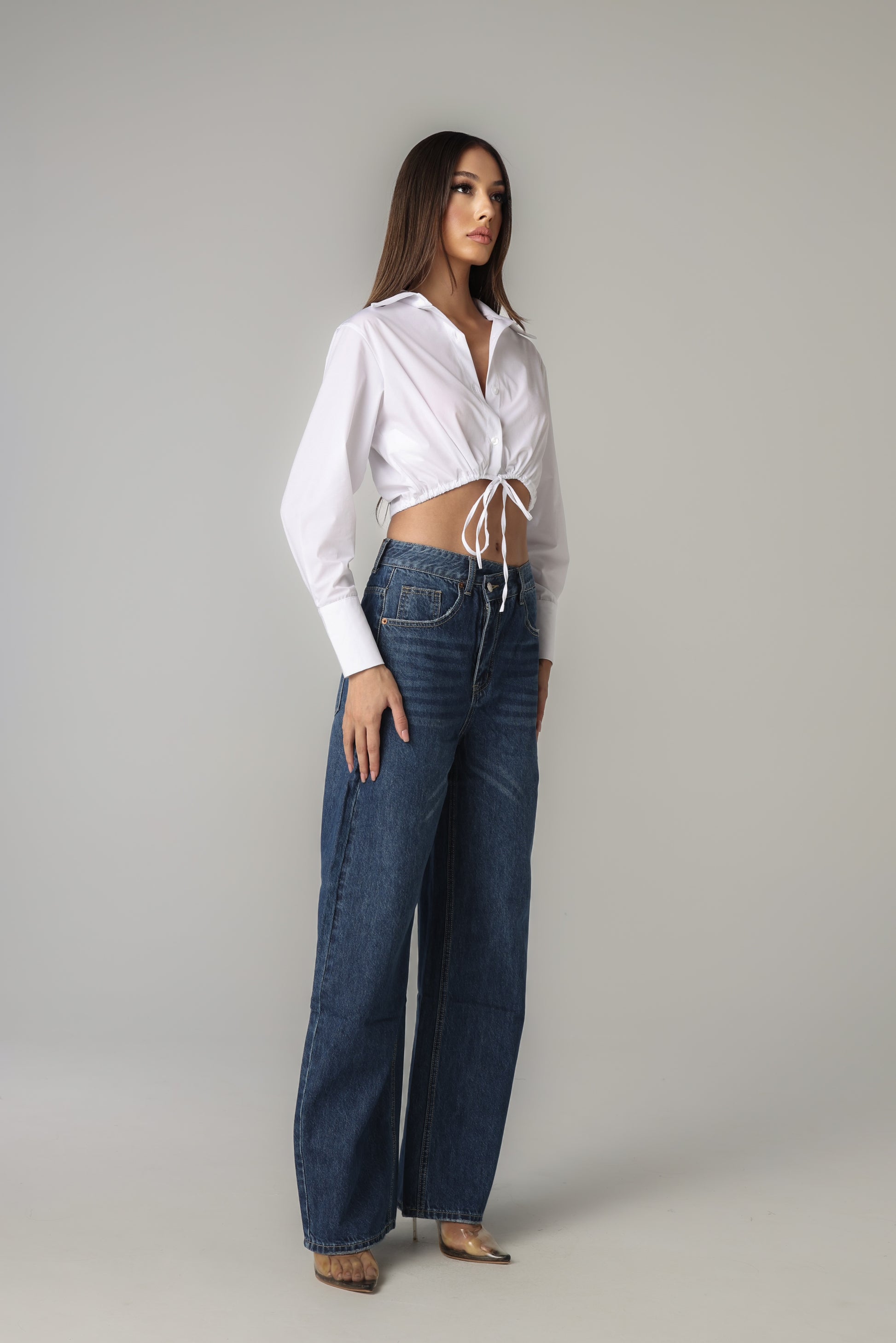 OLIVIANA CROPPED SHIRT