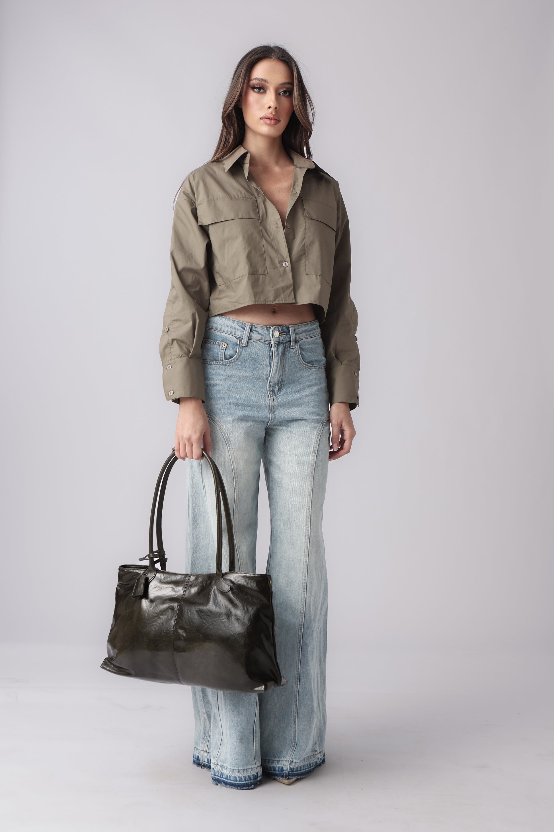MARTINE CROPPED SHIRT