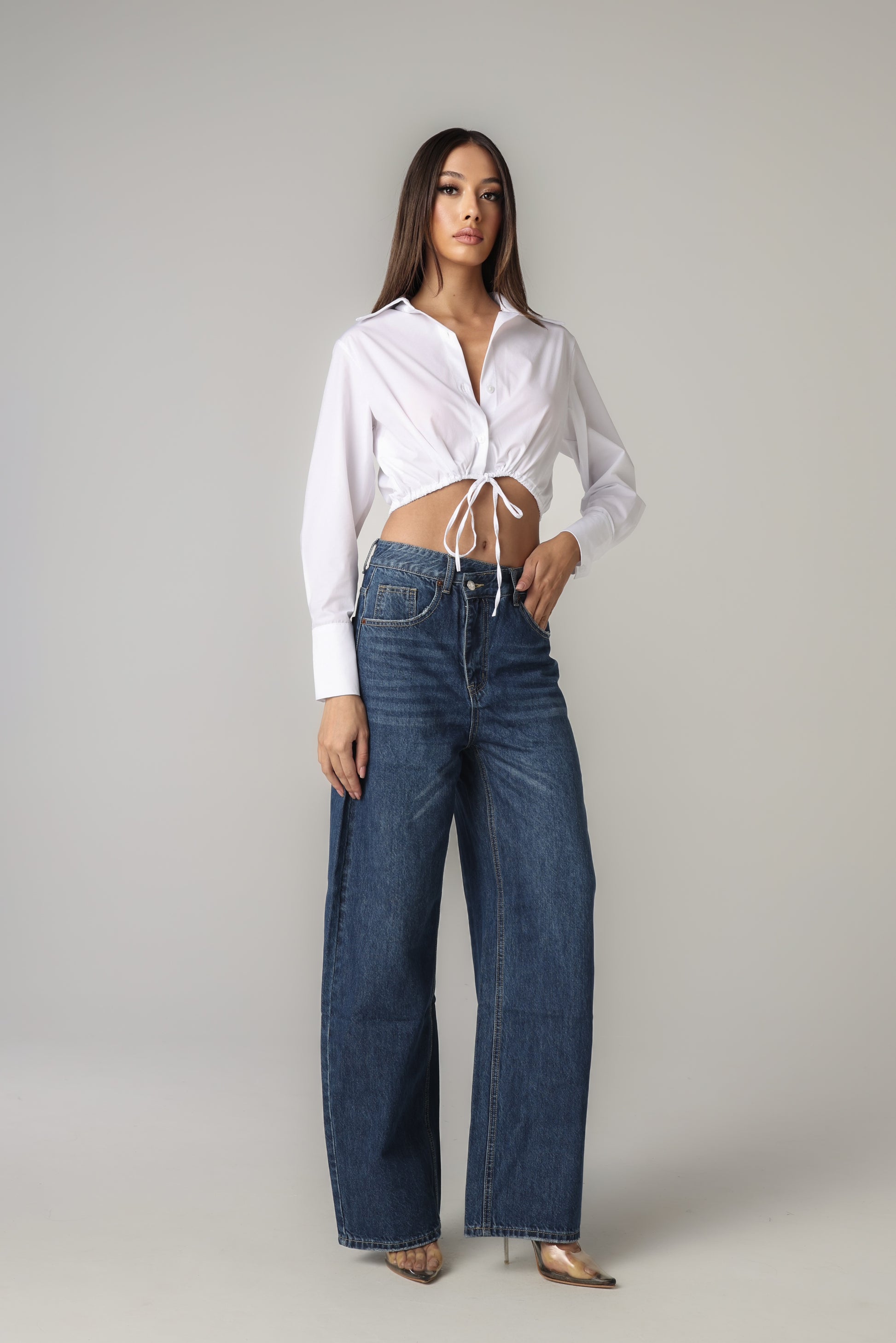 OLIVIANA CROPPED SHIRT